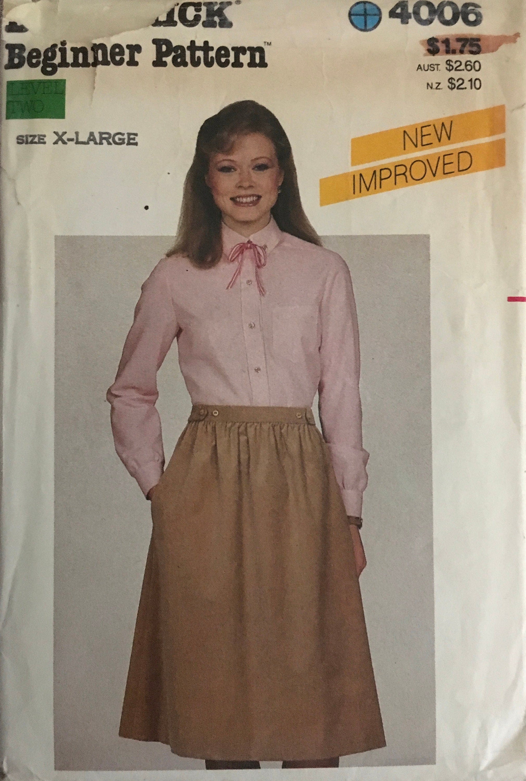 Butterick 4006 Sewing Pattern (Vintage) UNCUT