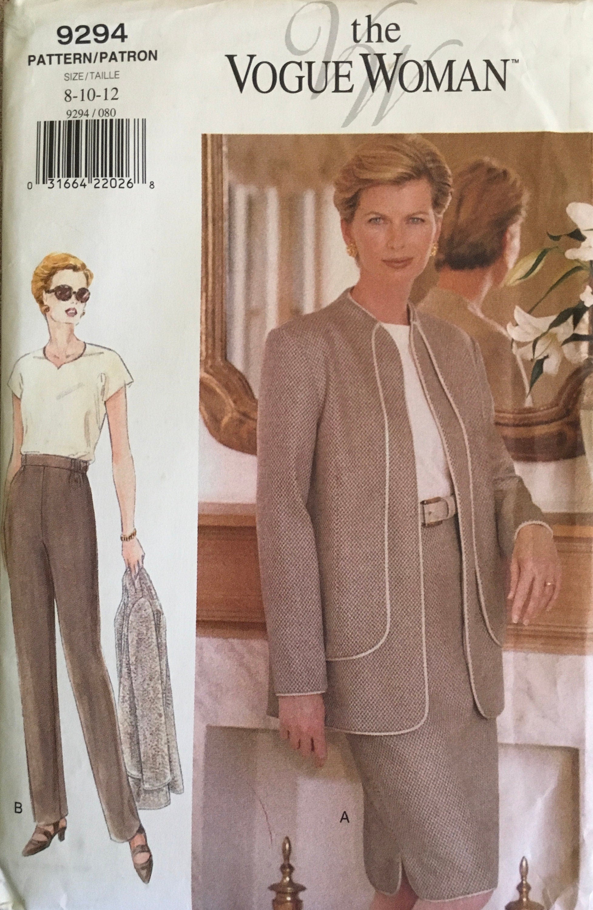 Vogue 9294 Sewing Pattern (Vintage) UNCUT