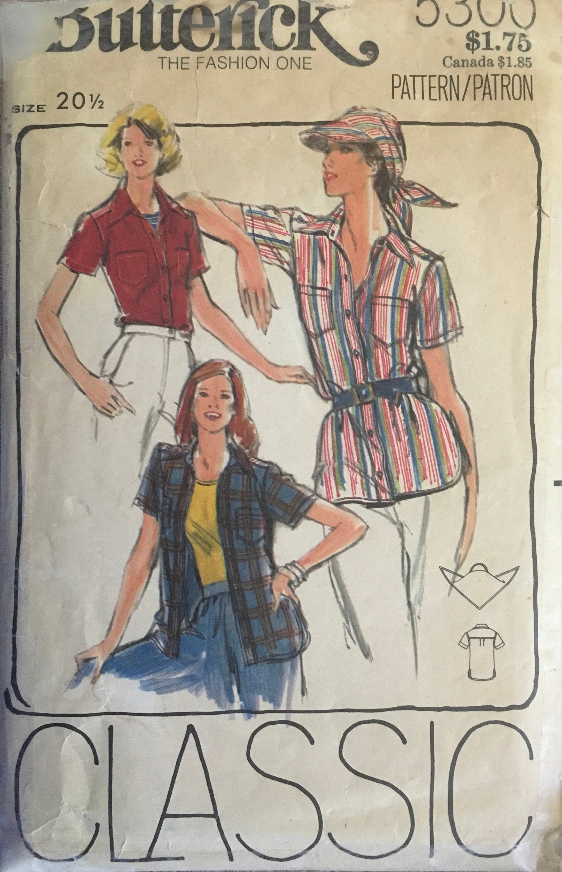 Butterick 5300 Sewing Pattern (Vintage) CUT