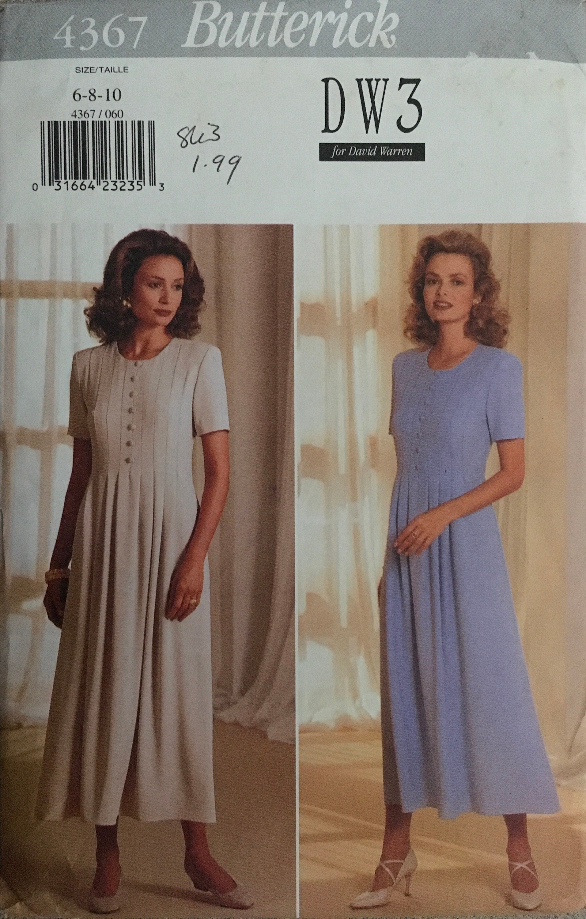 Butterick 4367 Sewing Pattern (Vintage) UNCUT