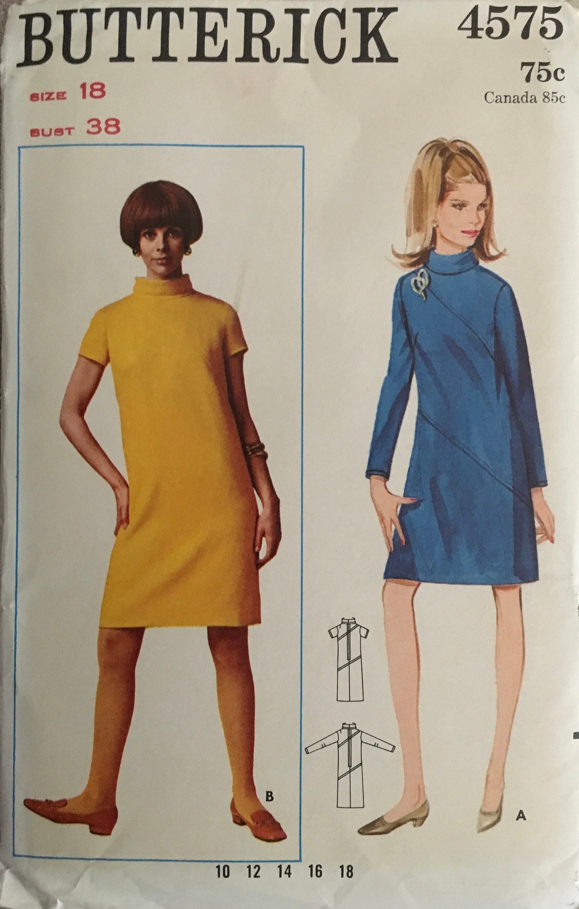 Butterick 4575 Sewing Pattern (Vintage) UNCUT