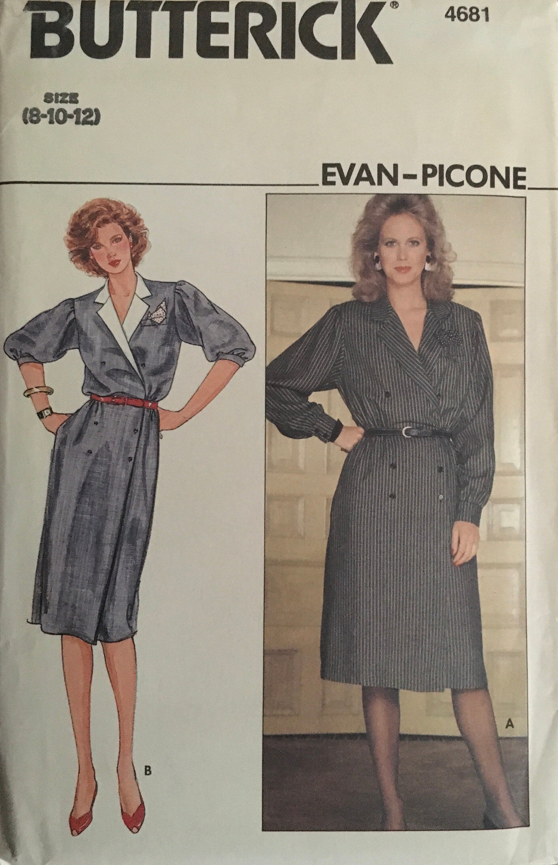 Butterick 4681 Sewing Pattern (Vintage) UNCUT