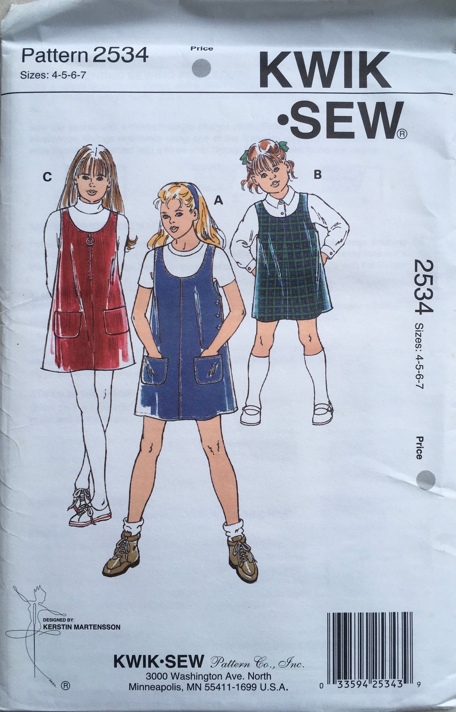 Kwik Sew 2534/2535 Sewing Pattern (Vintage) UNCUT