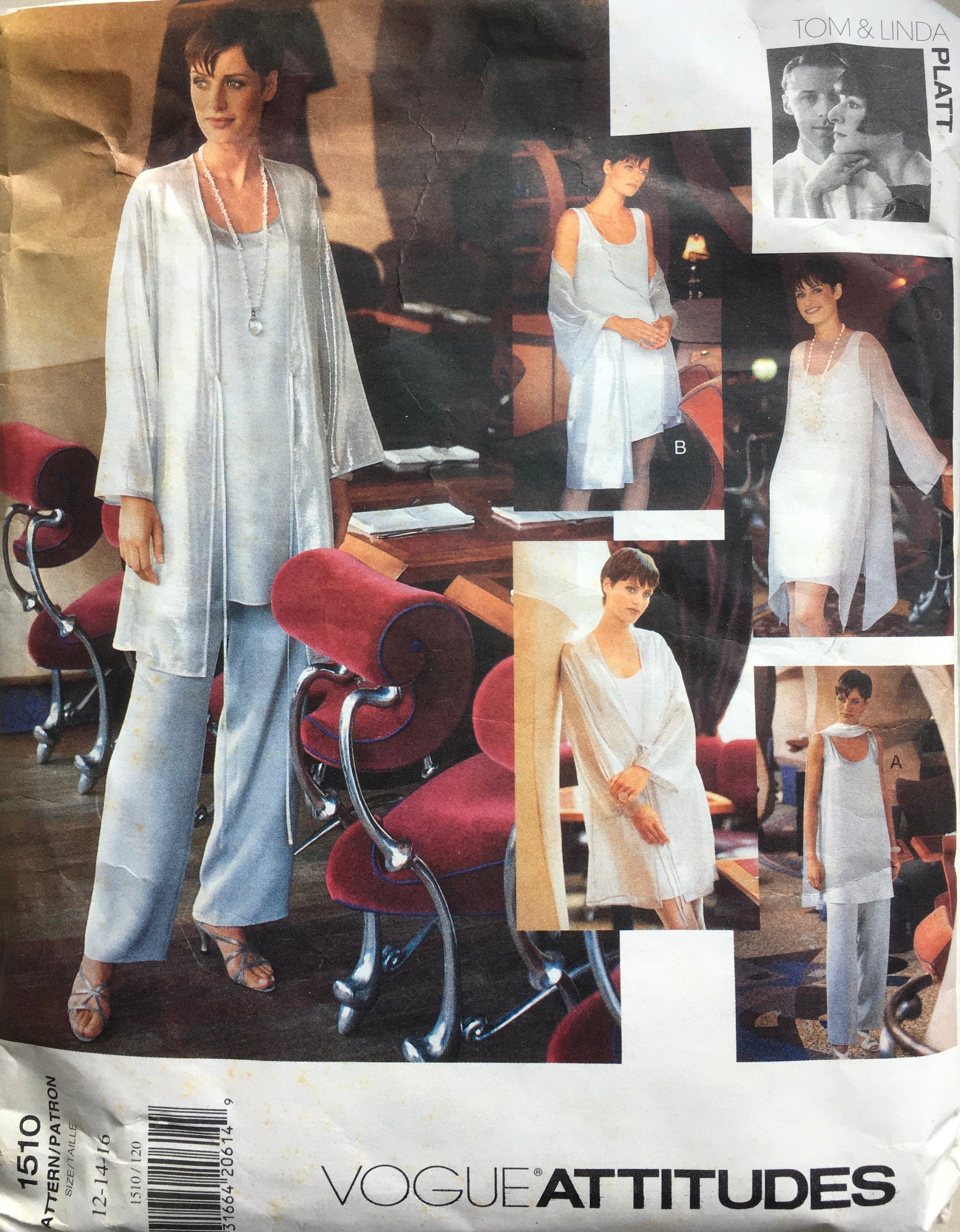 Vogue 1510 Sewing Pattern (Vintage) CUT