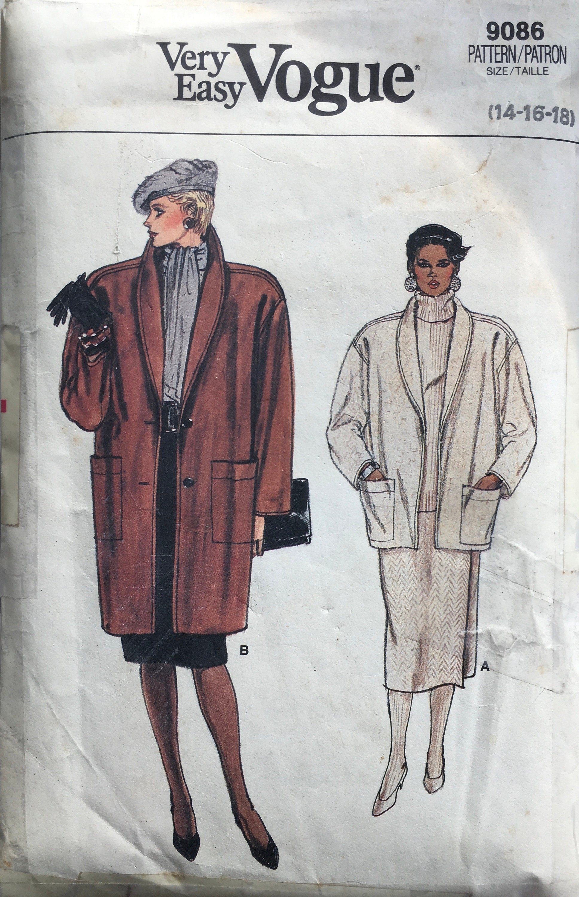 Vogue 9086 Sewing Pattern (Vintage) CUT
