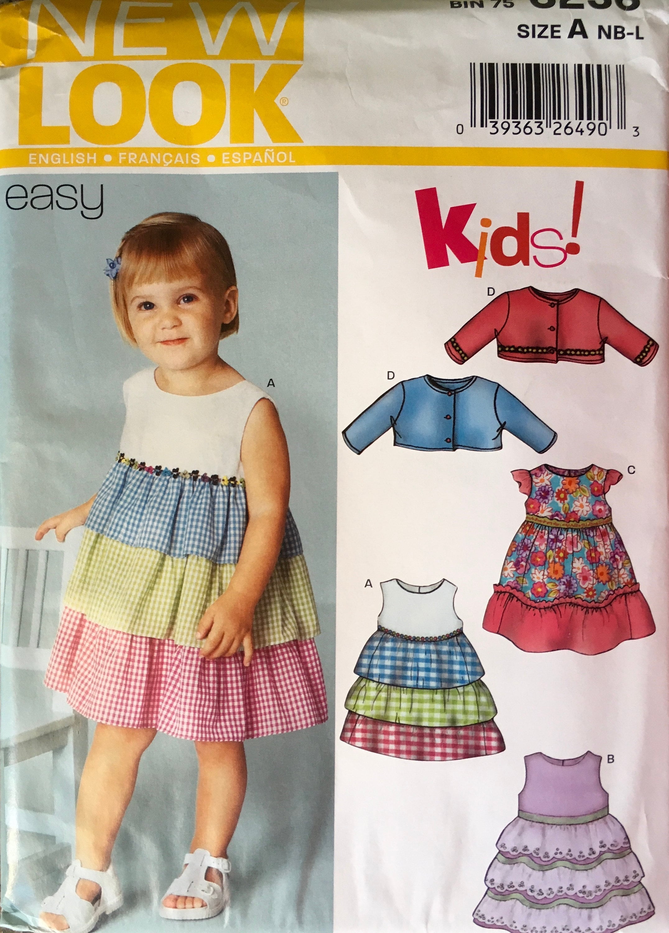 New Look 6256 Sewing Pattern (Vintage) UNCUT