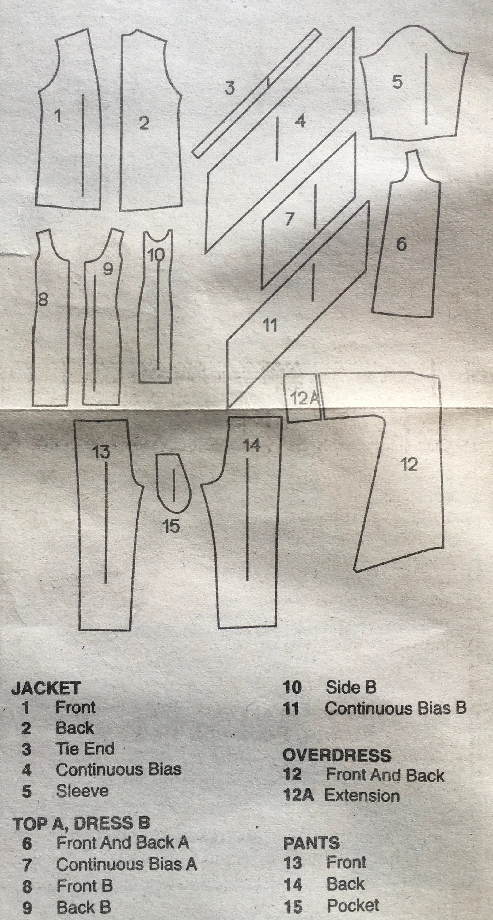Vogue 1510 Sewing Pattern (Vintage) CUT