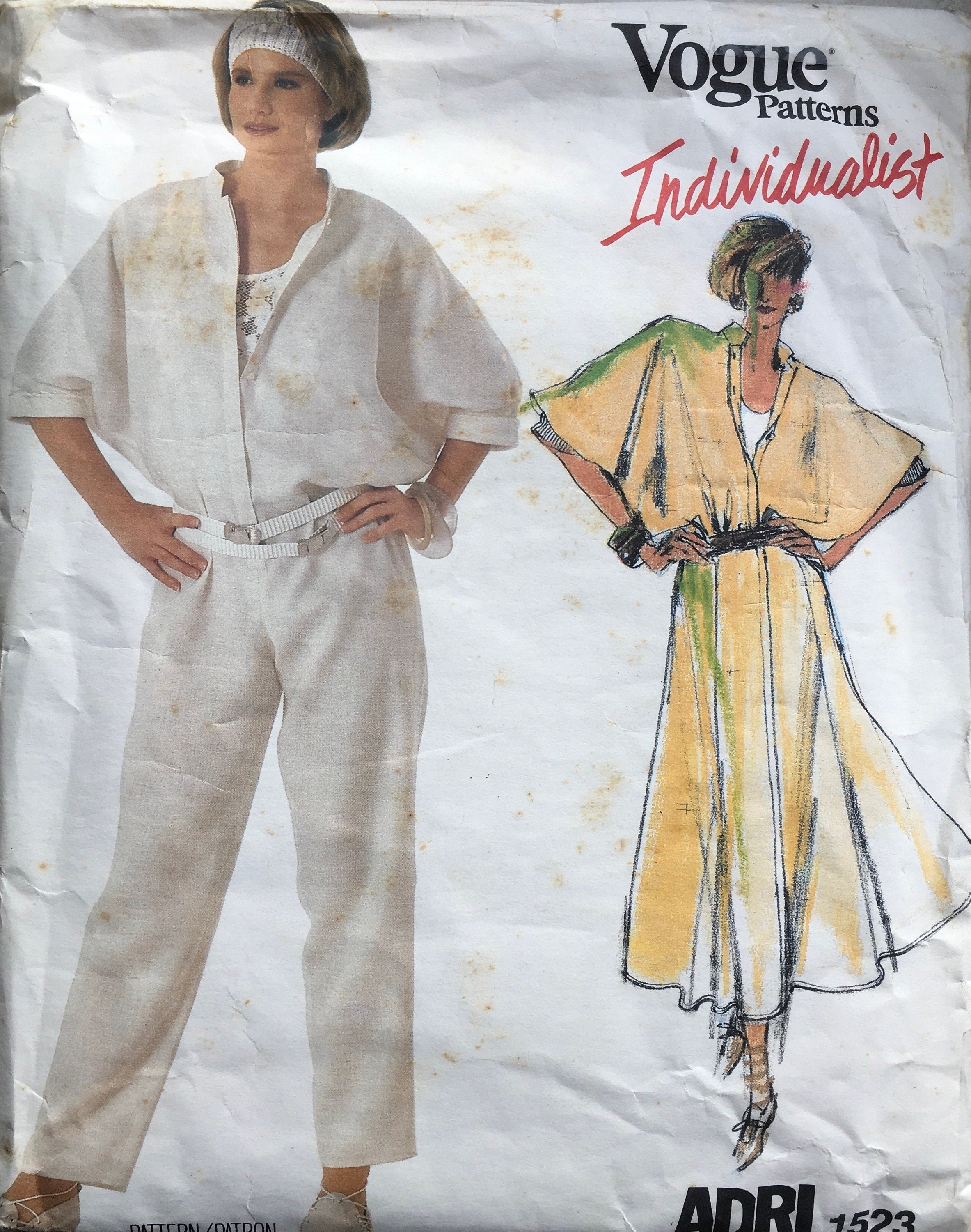 Vogue 1523 Sewing Pattern (Vintage) CUT