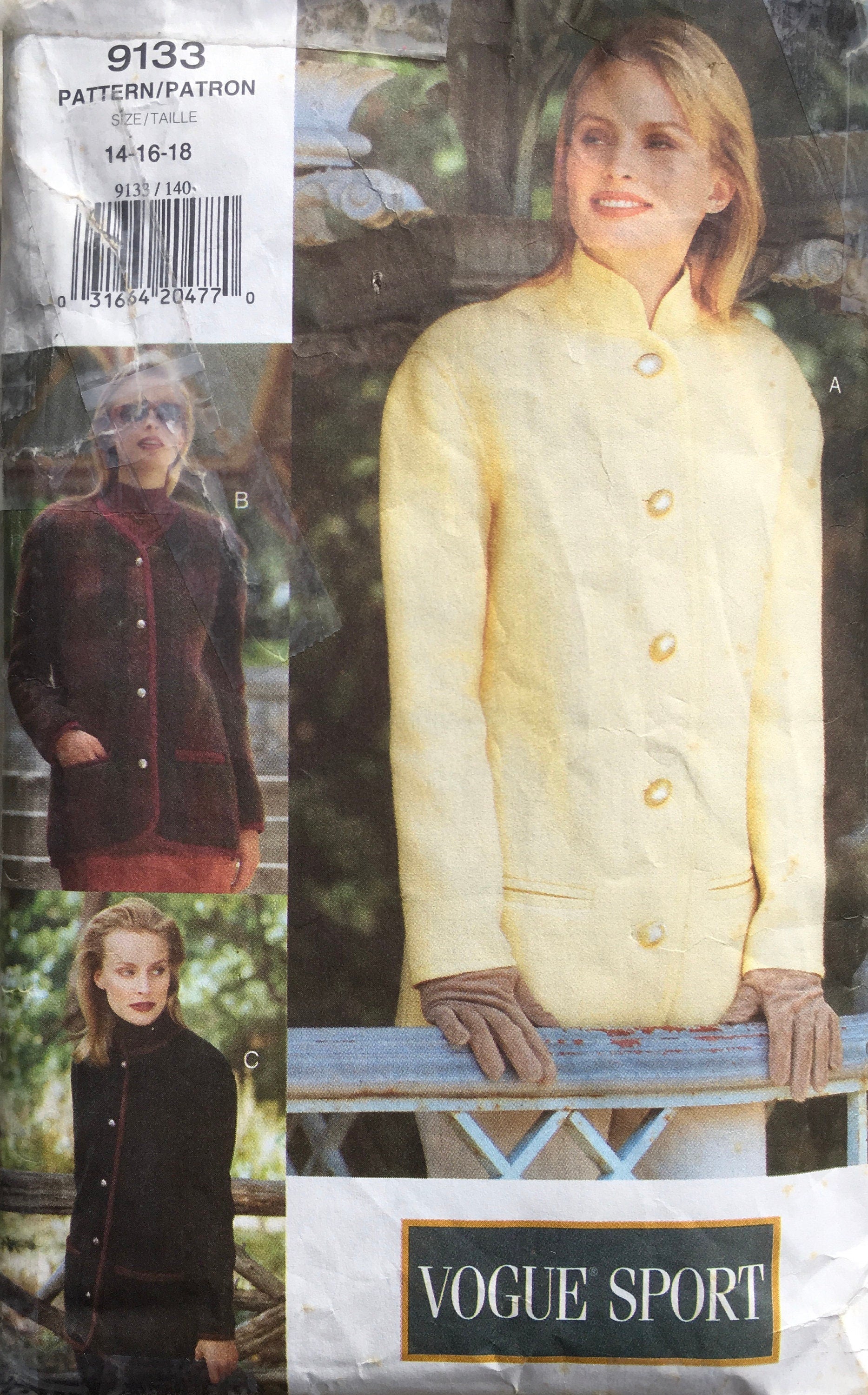 Vogue 9133 Sewing Pattern (Vintage) CUT