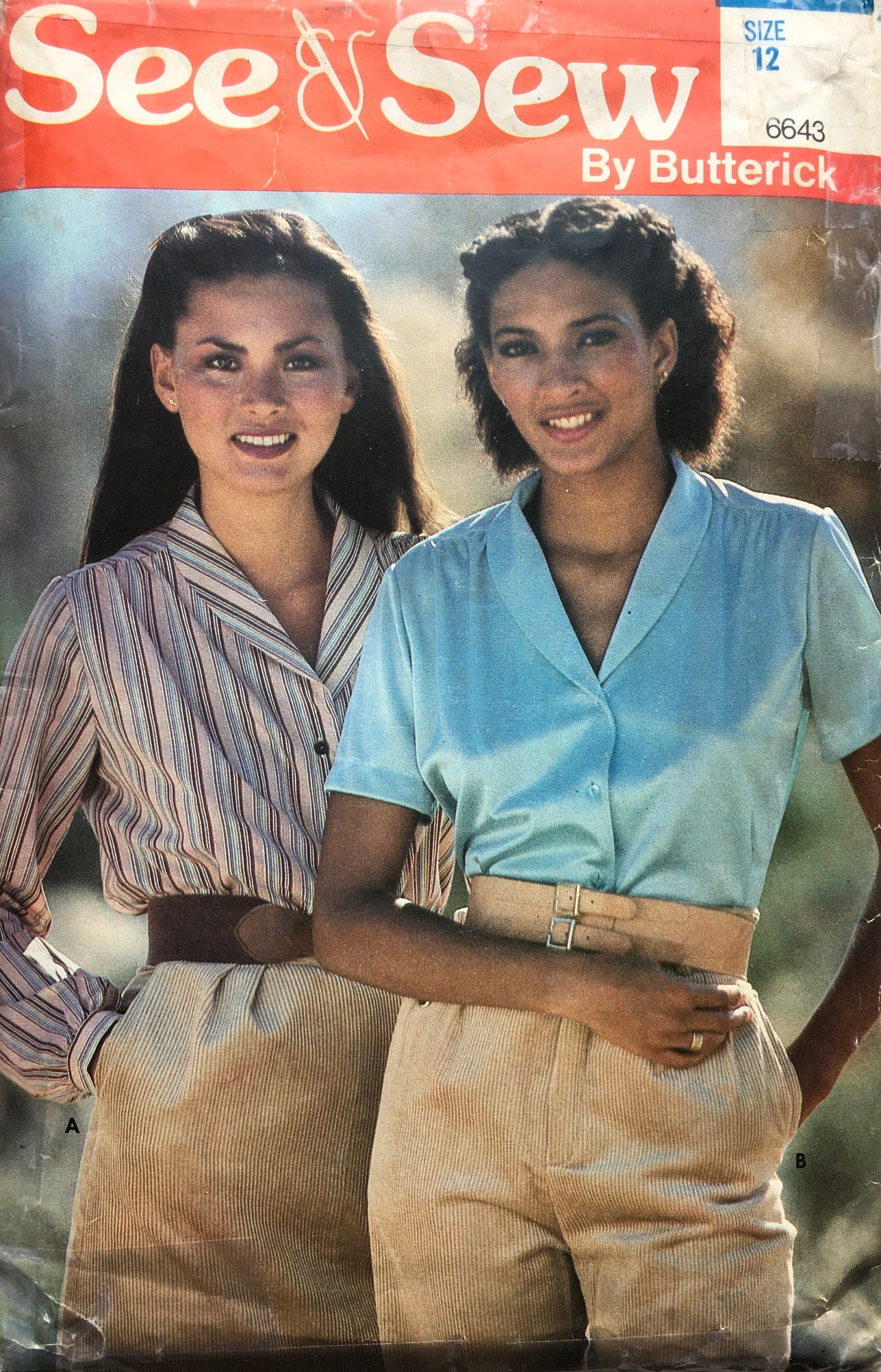 See & Sew 6643 Sewing Pattern (Vintage) CUT