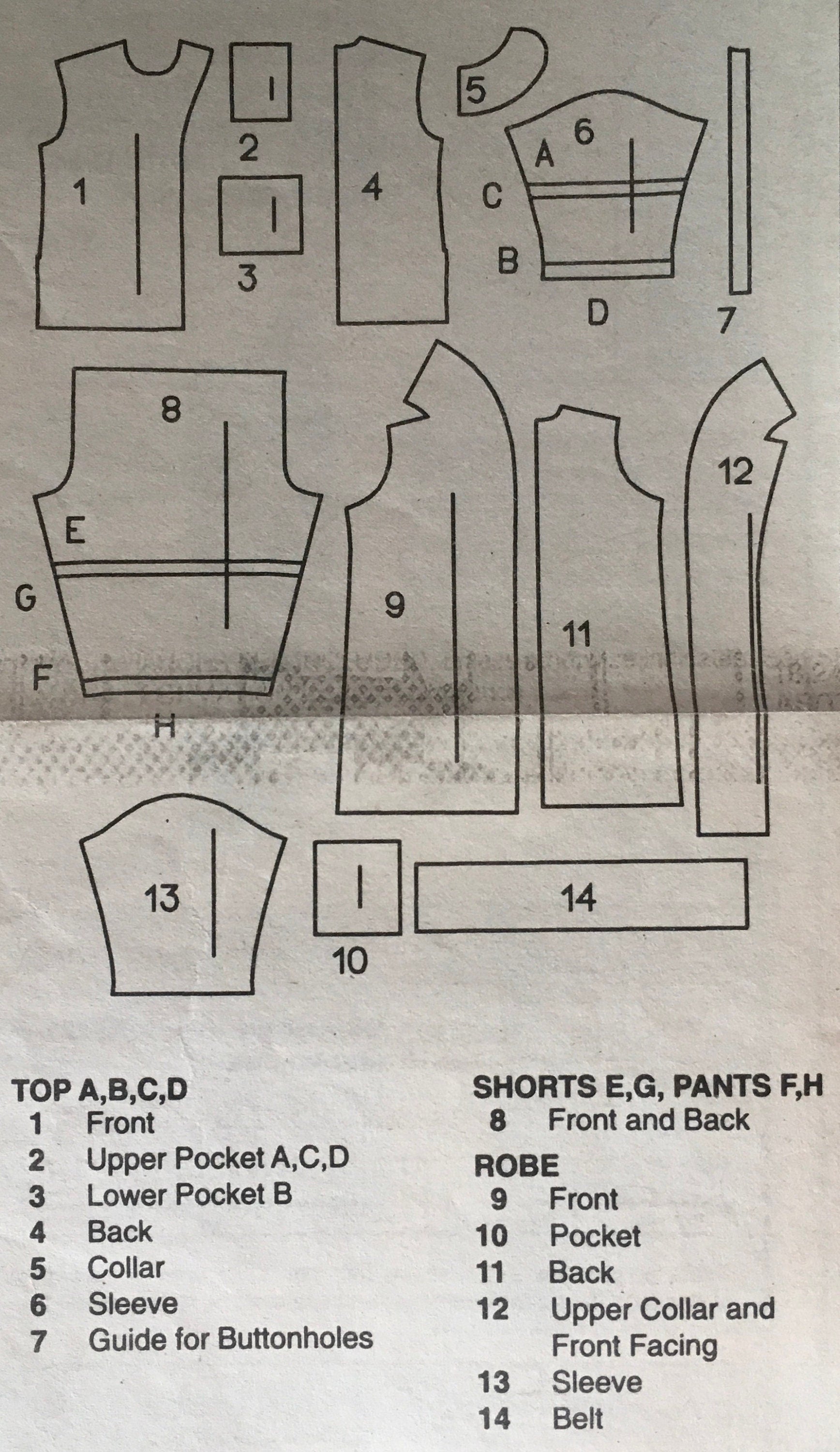 Vogue 9109 Sewing Pattern (Vintage) CUT