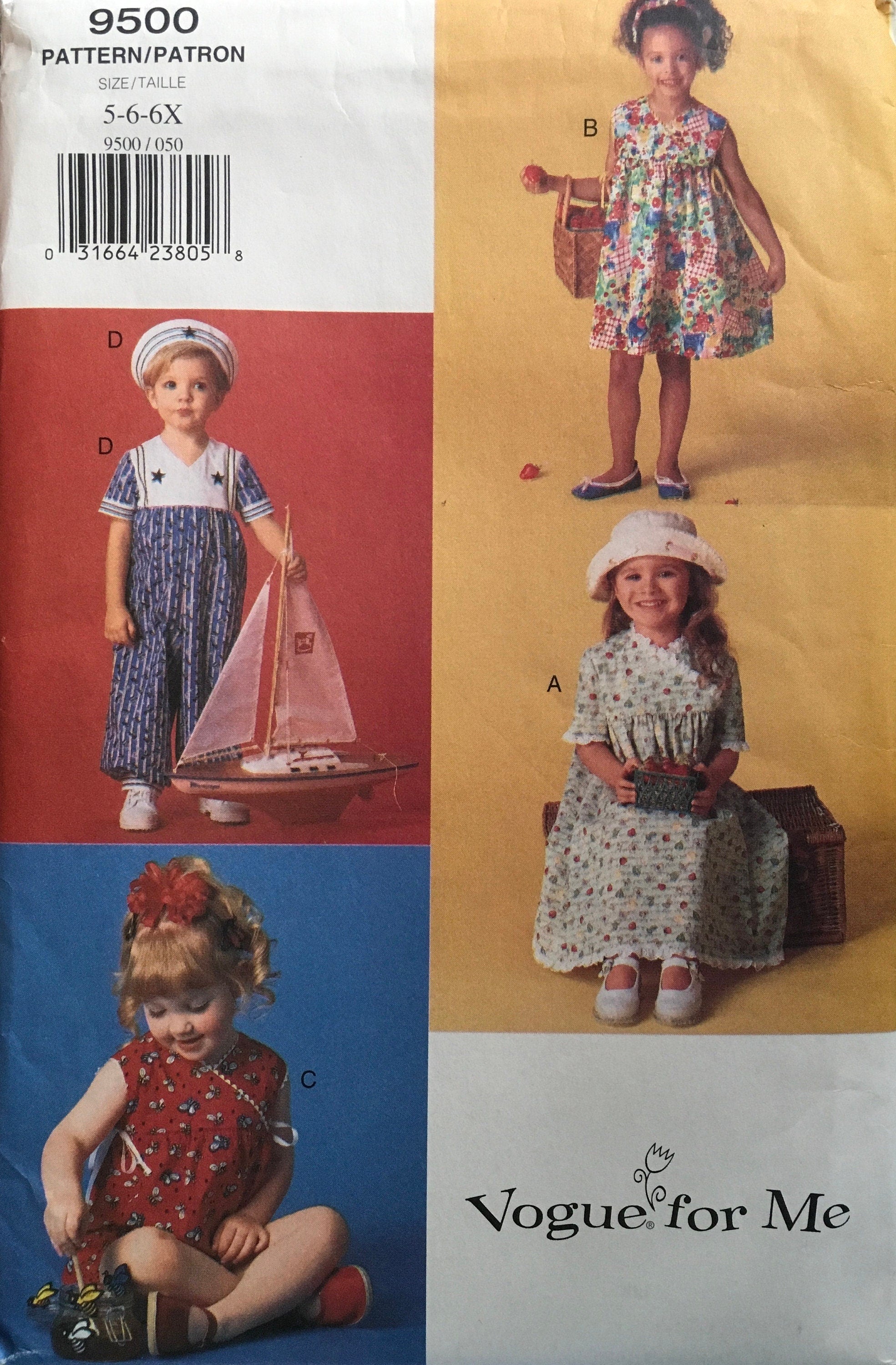 Vogue 9500 Sewing Pattern (Vintage) UNCUT
