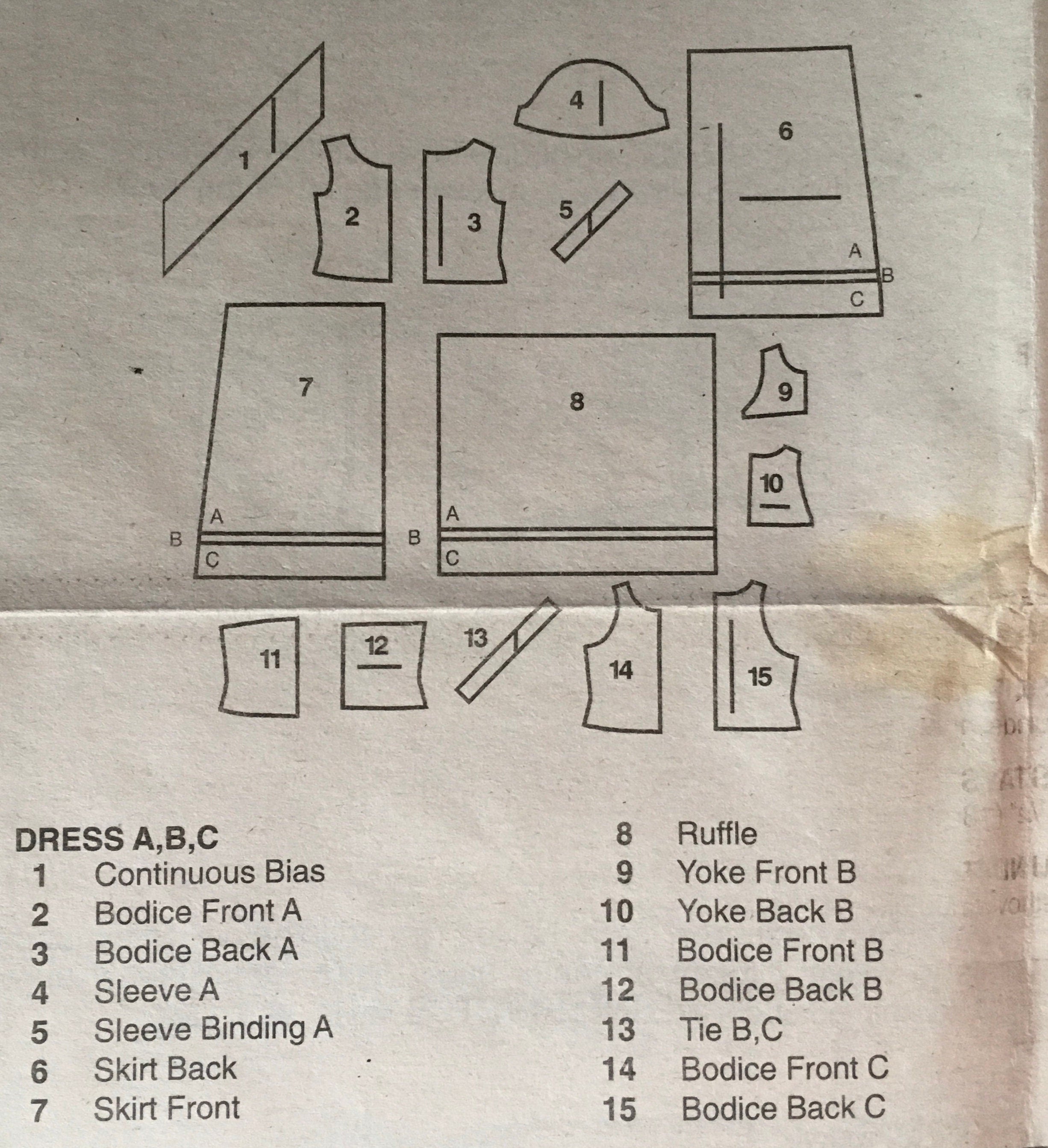 Vogue 9801 Sewing Pattern (Vintage) CUT