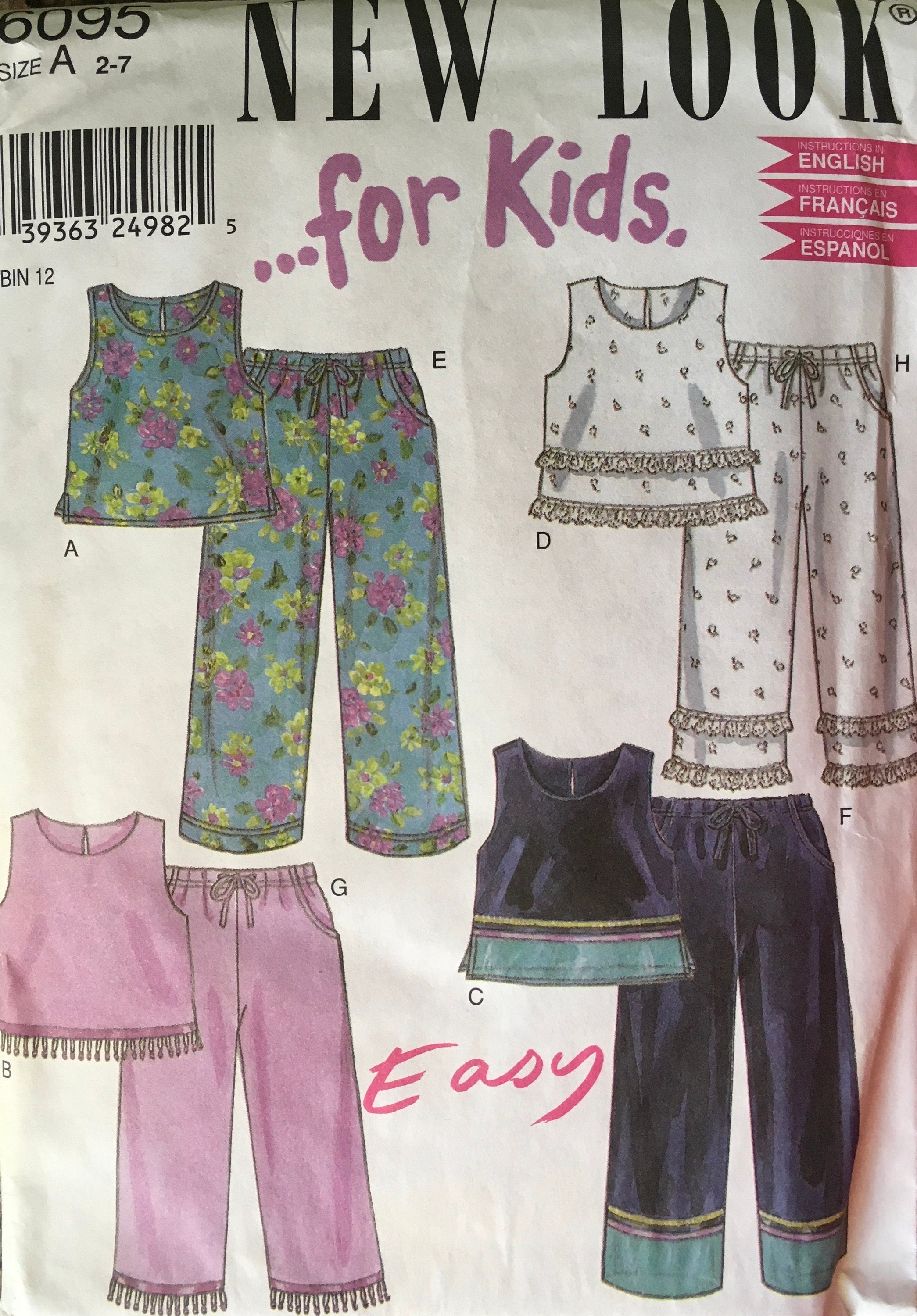 New Look 6095 Sewing Pattern (Vintage) UNCUT