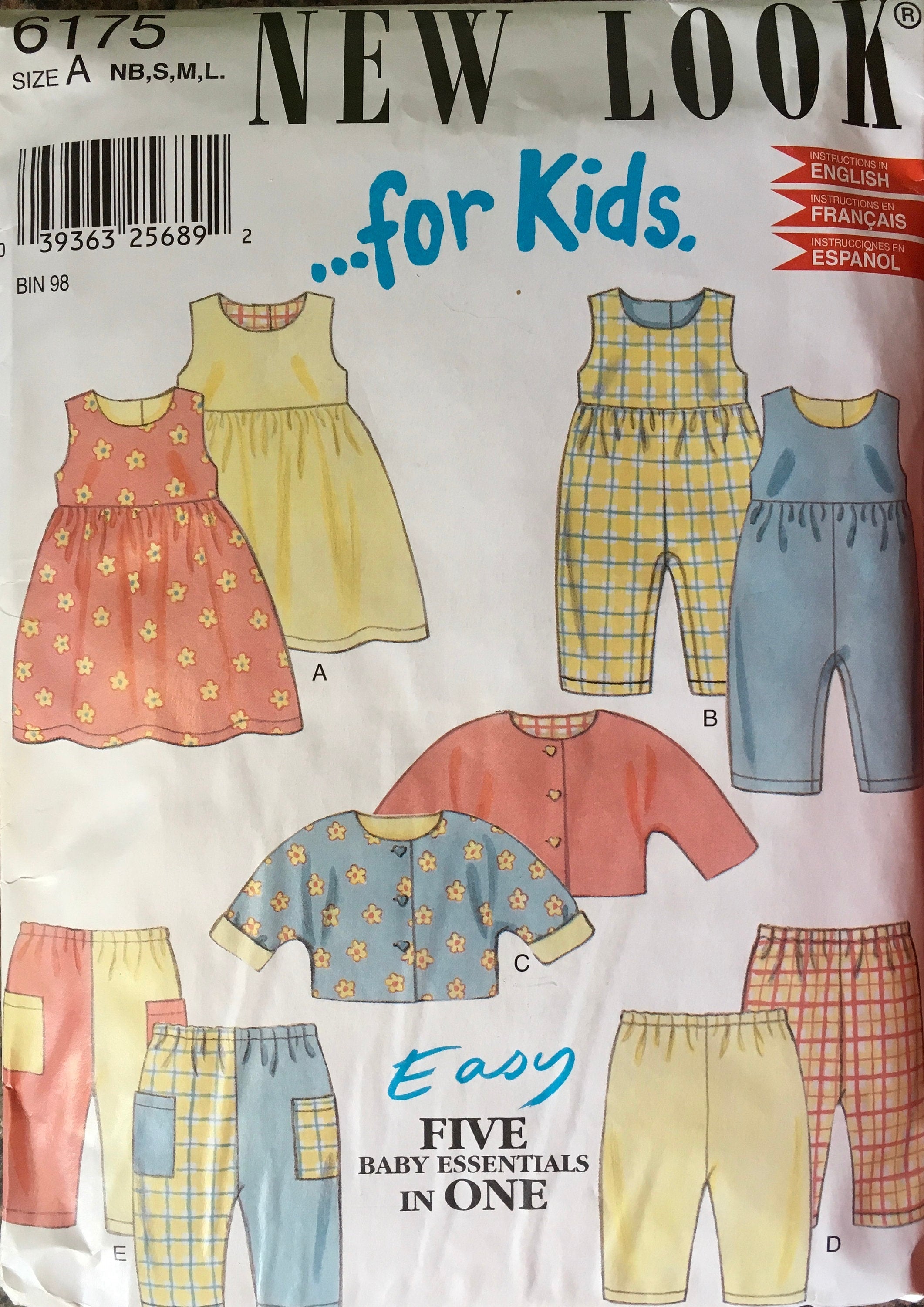 New Look 6175 Sewing Pattern (Vintage) CUT