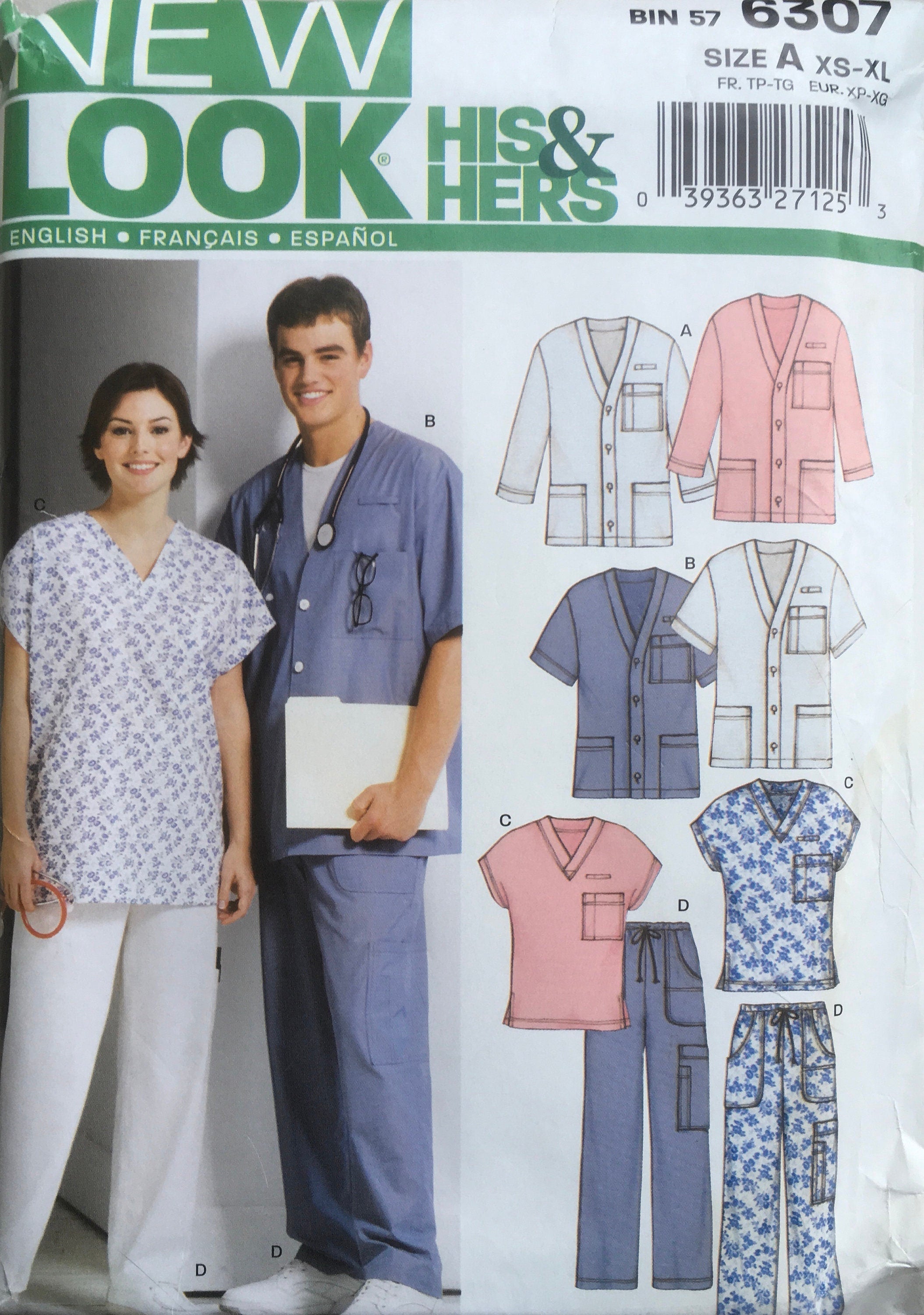 New Look 6307 Sewing Pattern (Vintage) UNCUT
