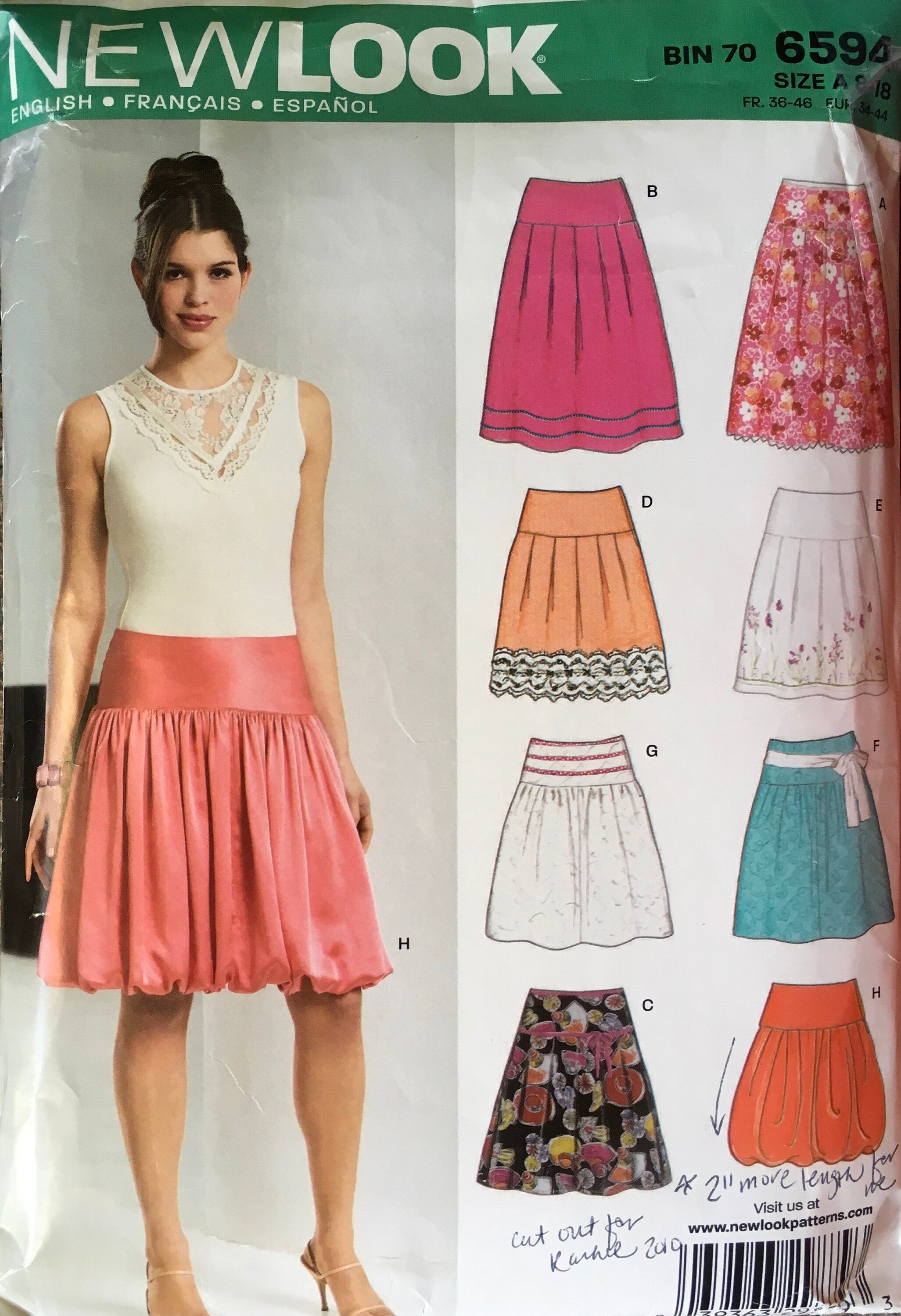 New Look 6594 Sewing Pattern (Vintage) UNCUT/CUT