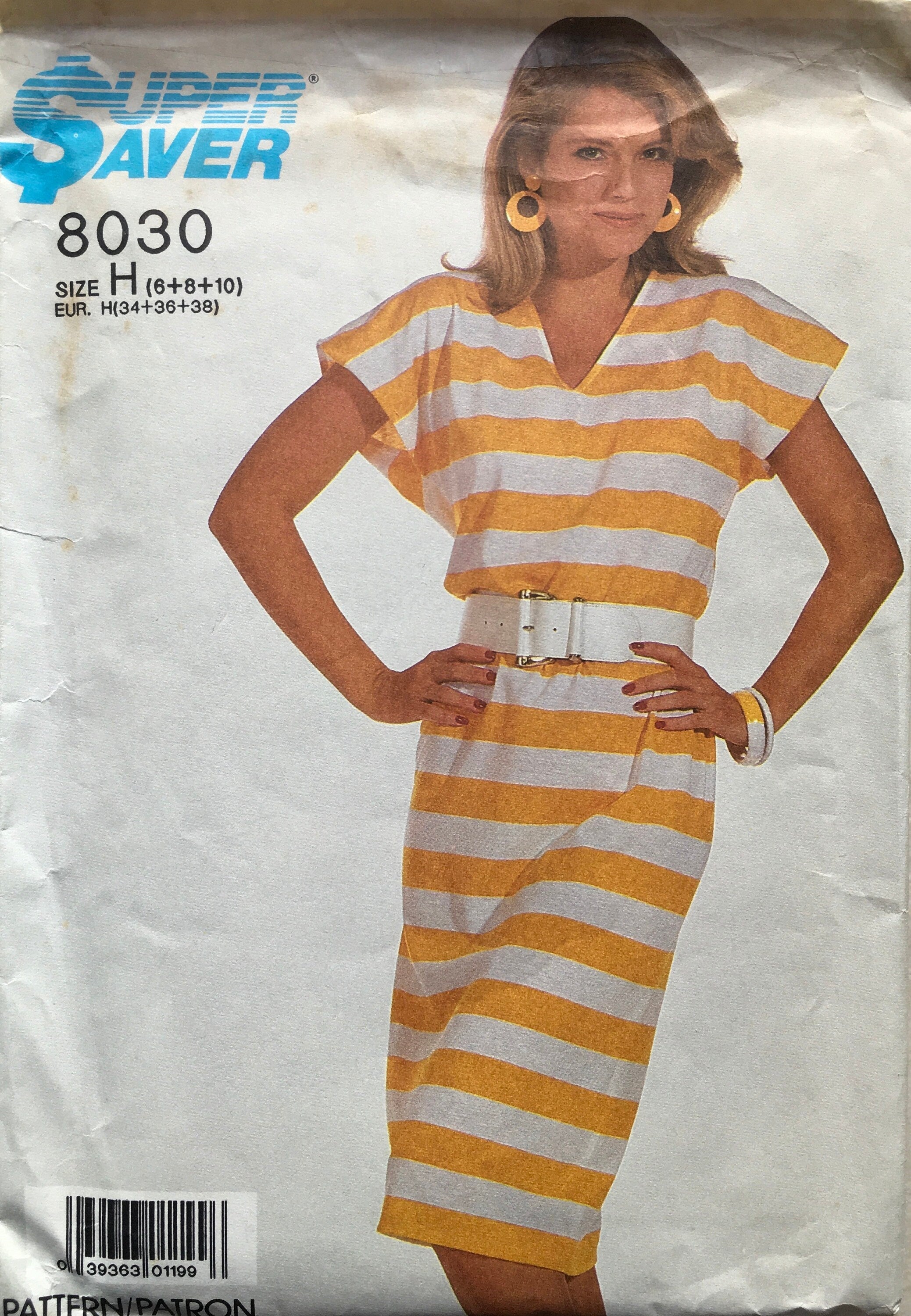 Super Saver 8030 Sewing Pattern (Vintage) CUT