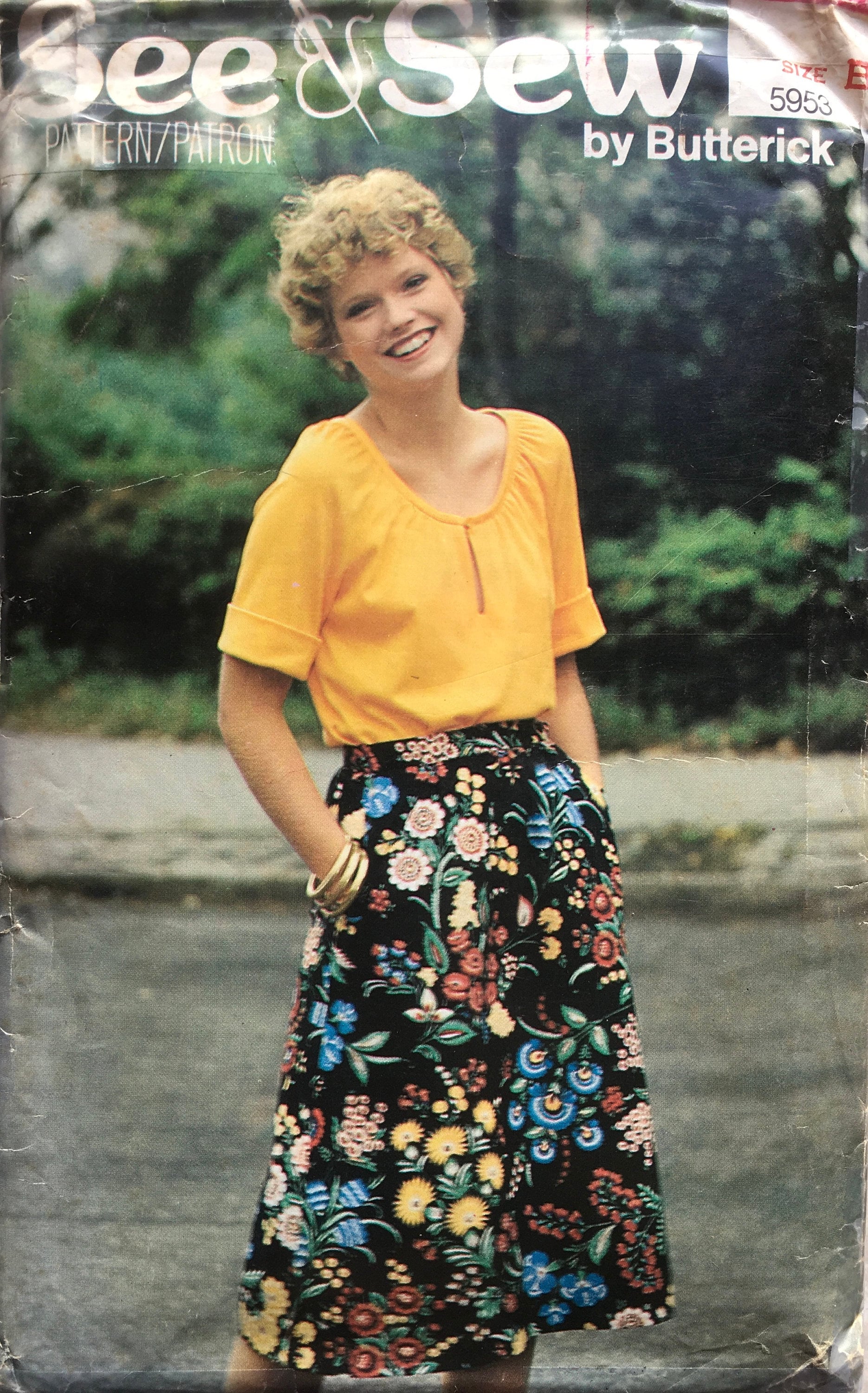See & Sew 5953 Sewing Pattern (Vintage) CUT
