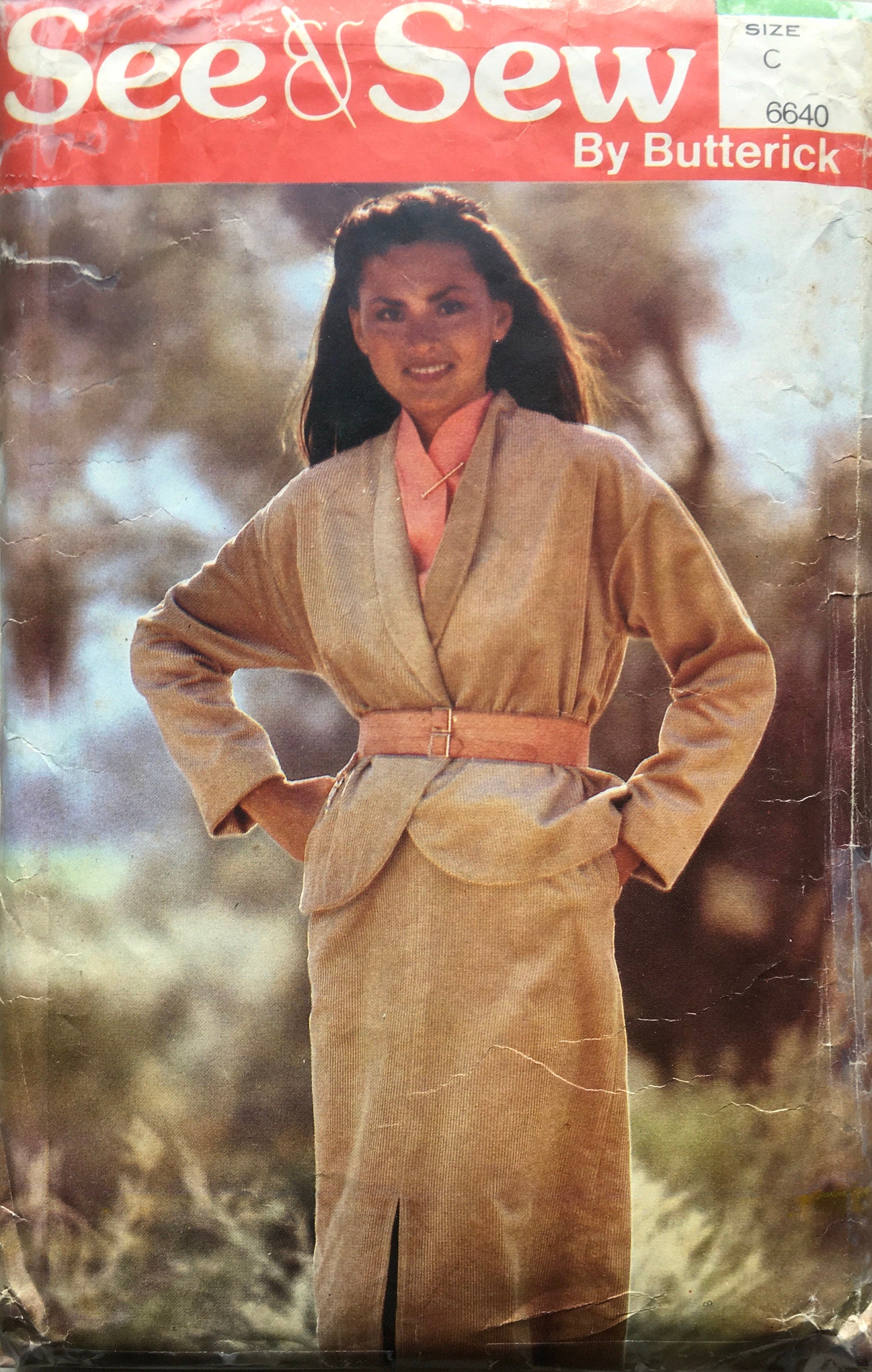 See & Sew 6640 Sewing Pattern (Vintage) CUT