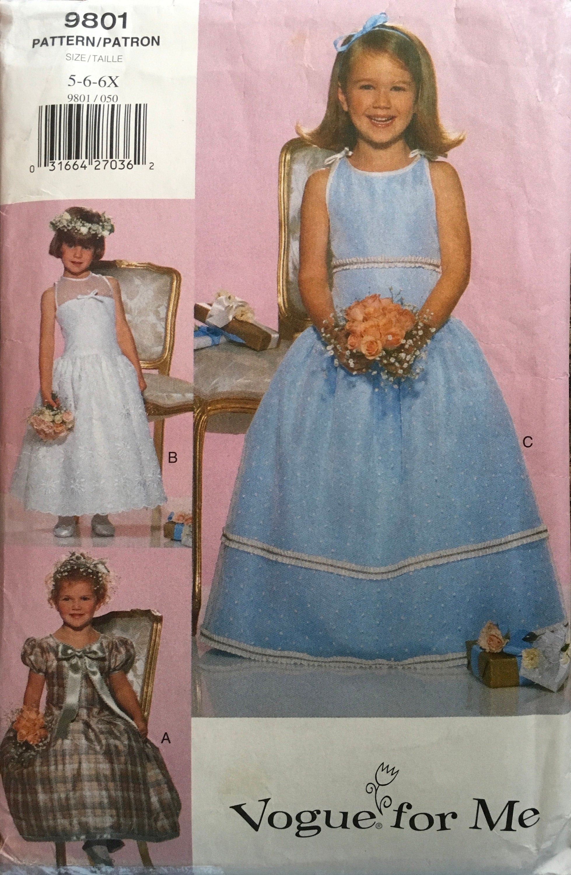 Vogue 9801 Sewing Pattern (Vintage) CUT
