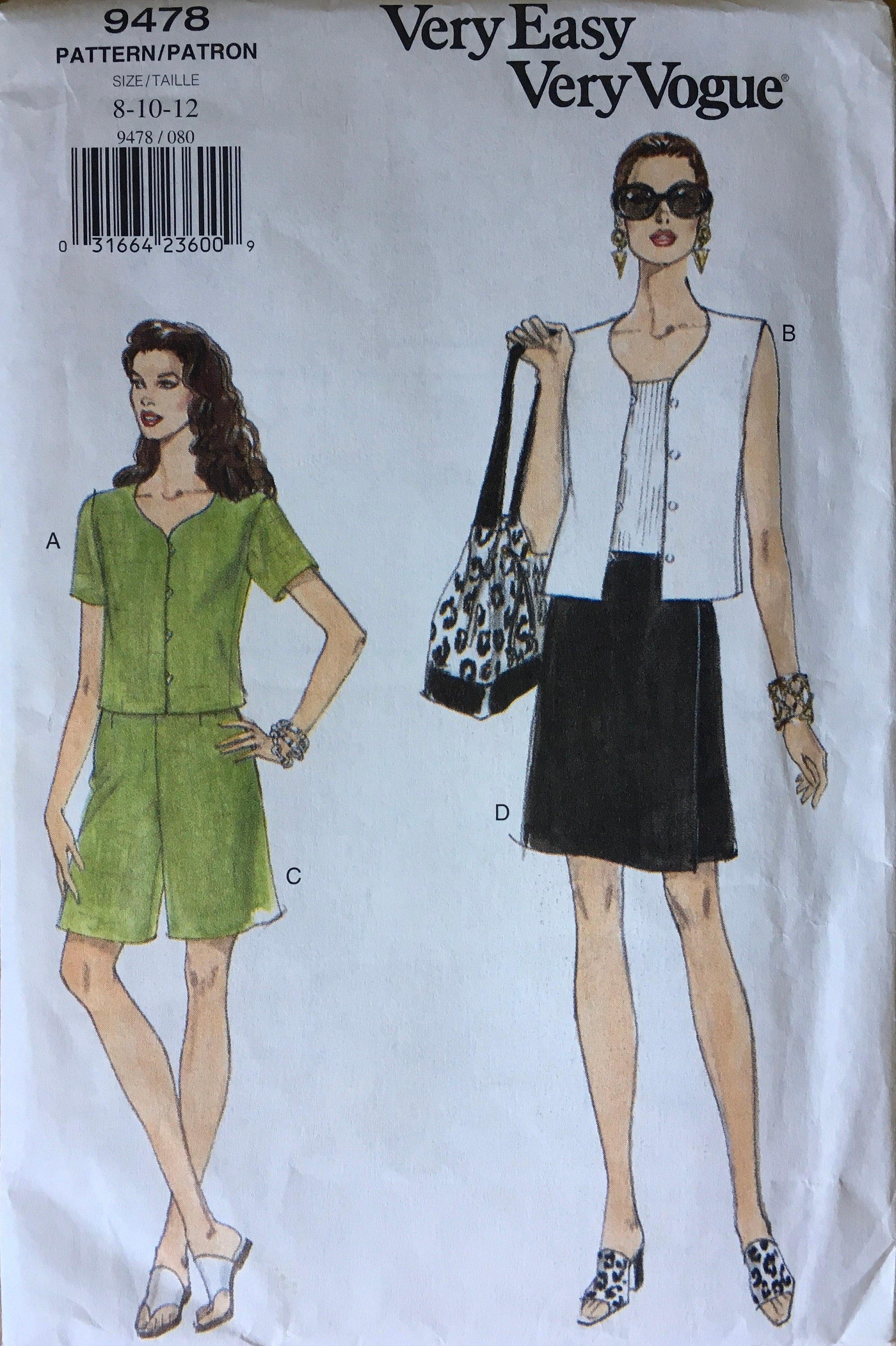 Vogue 9478 Sewing Pattern (Vintage) UNCUT