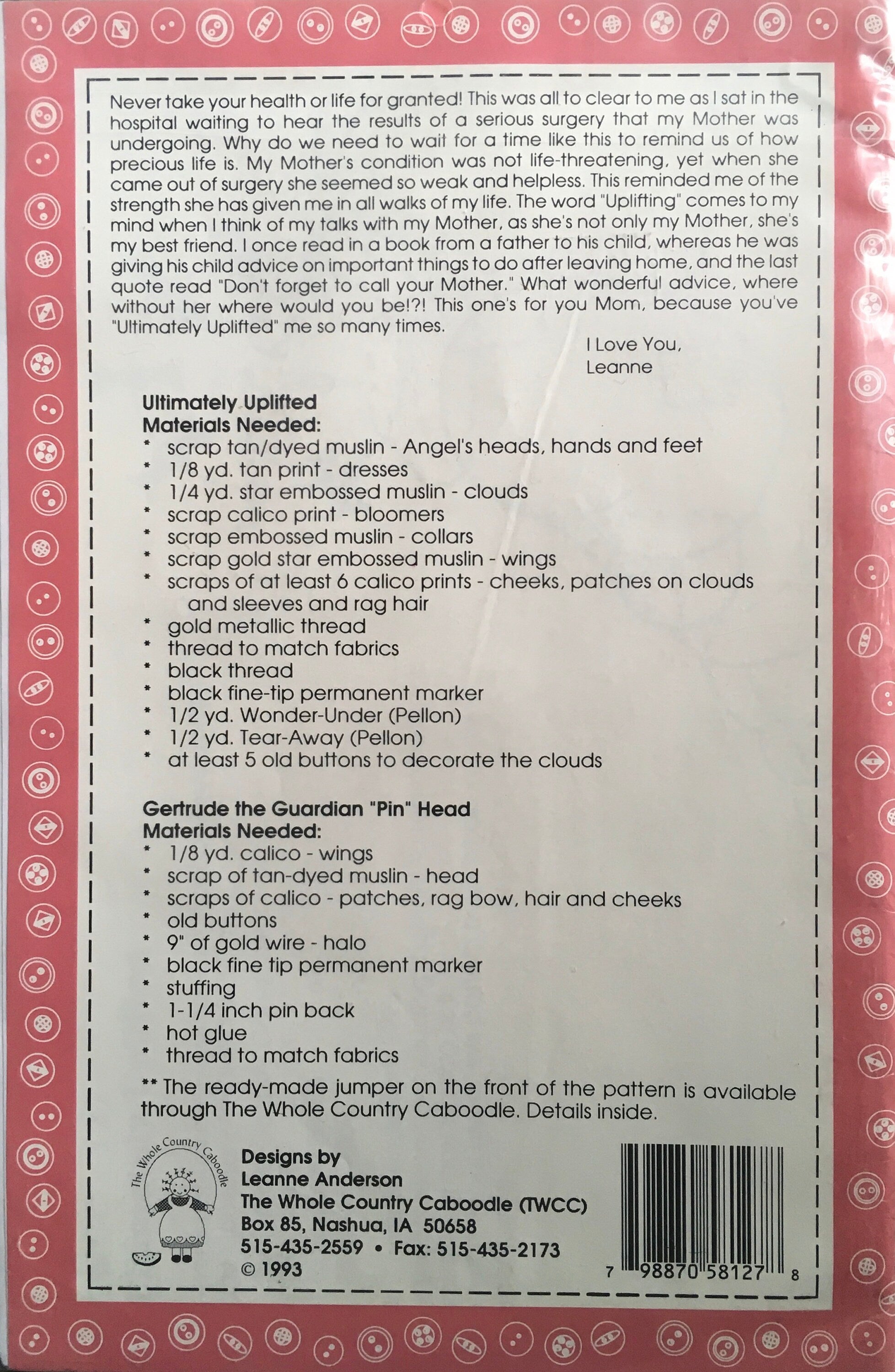 The Whole Country Appliqué Pattern (Vintage) UNCUT