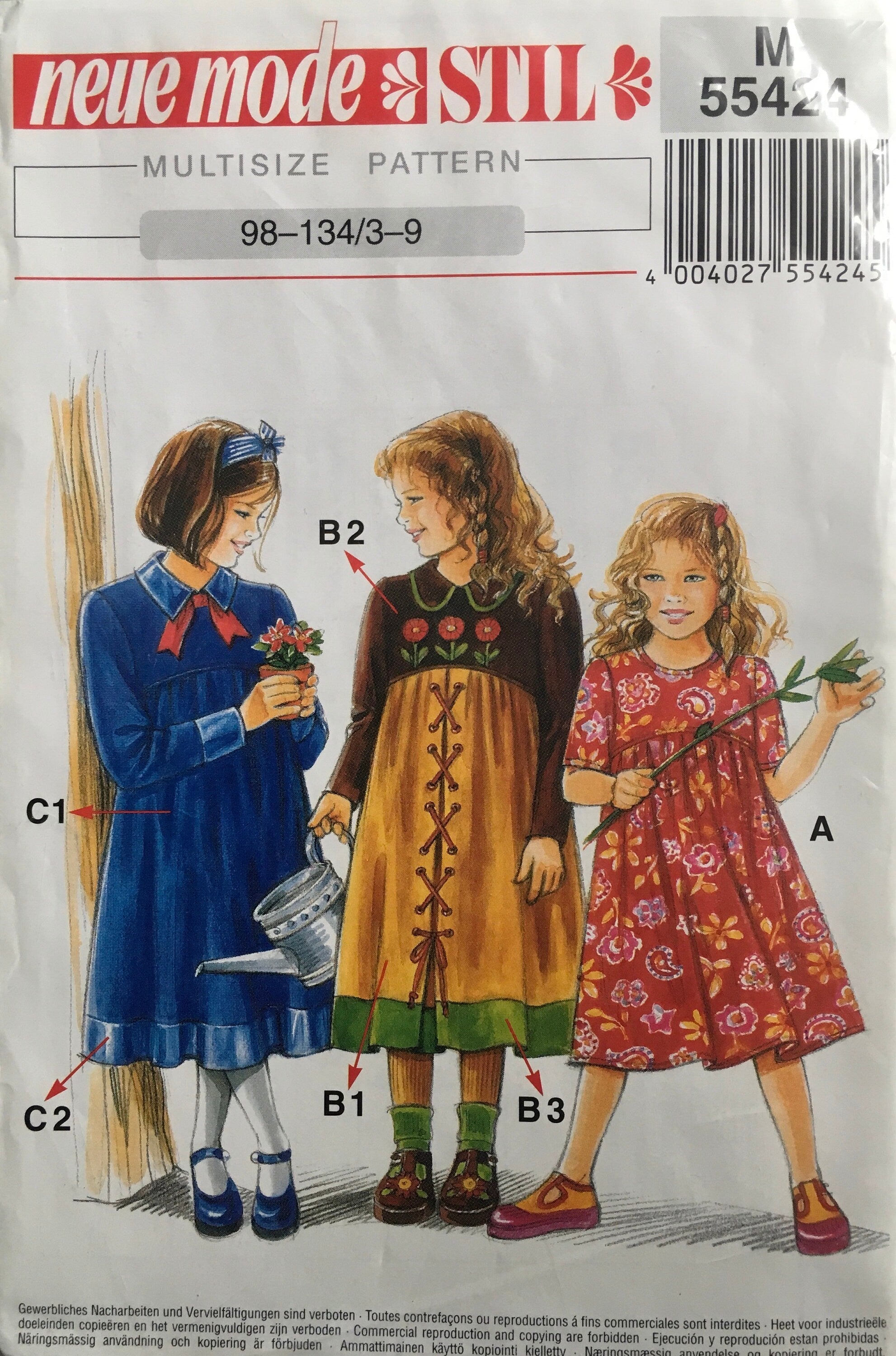 Neue Mode 55424 Sewing Pattern (Vintage) UNCUT