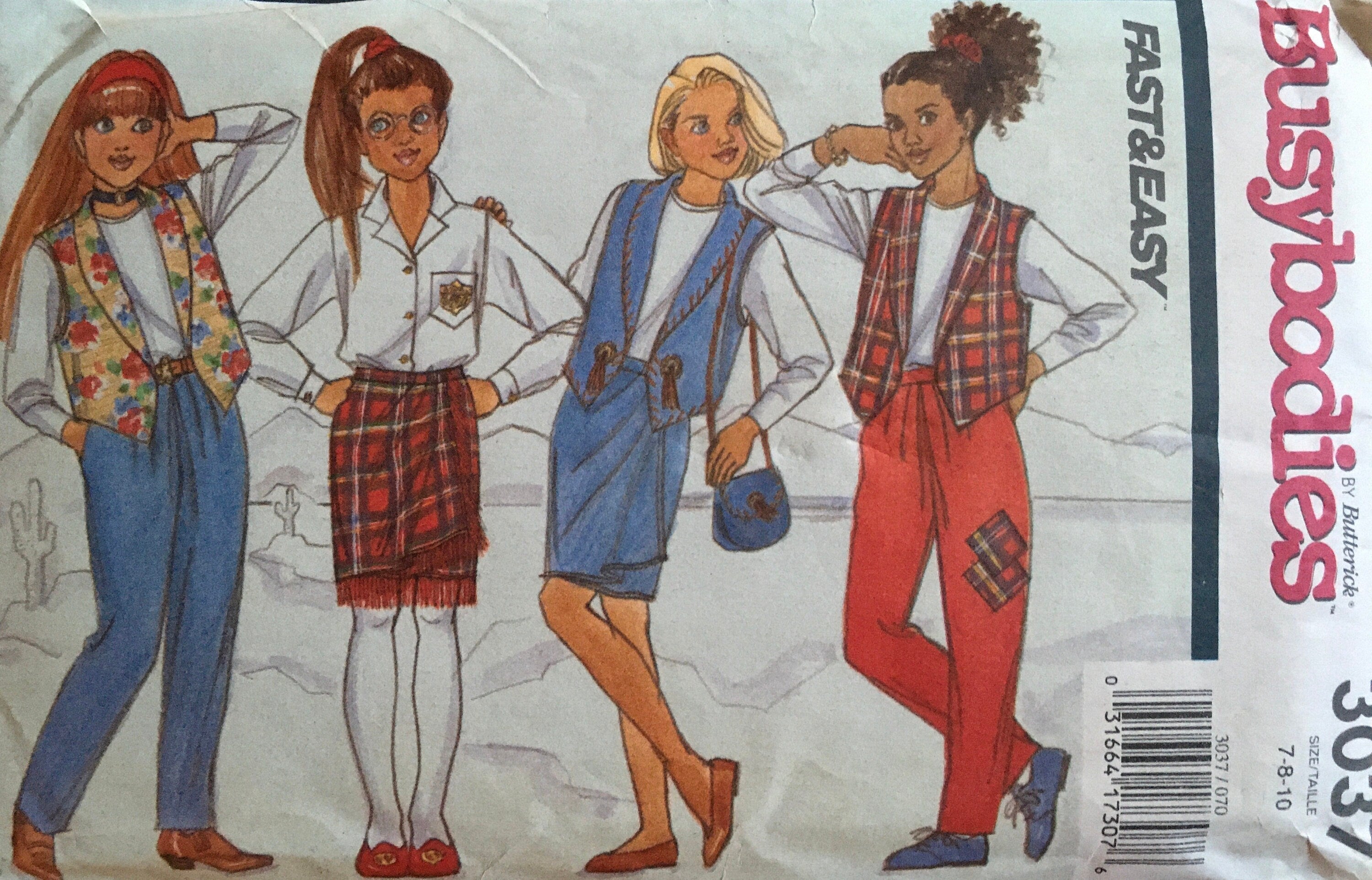 Busybodies 3037 Sewing Pattern (Vintage) UNCUT