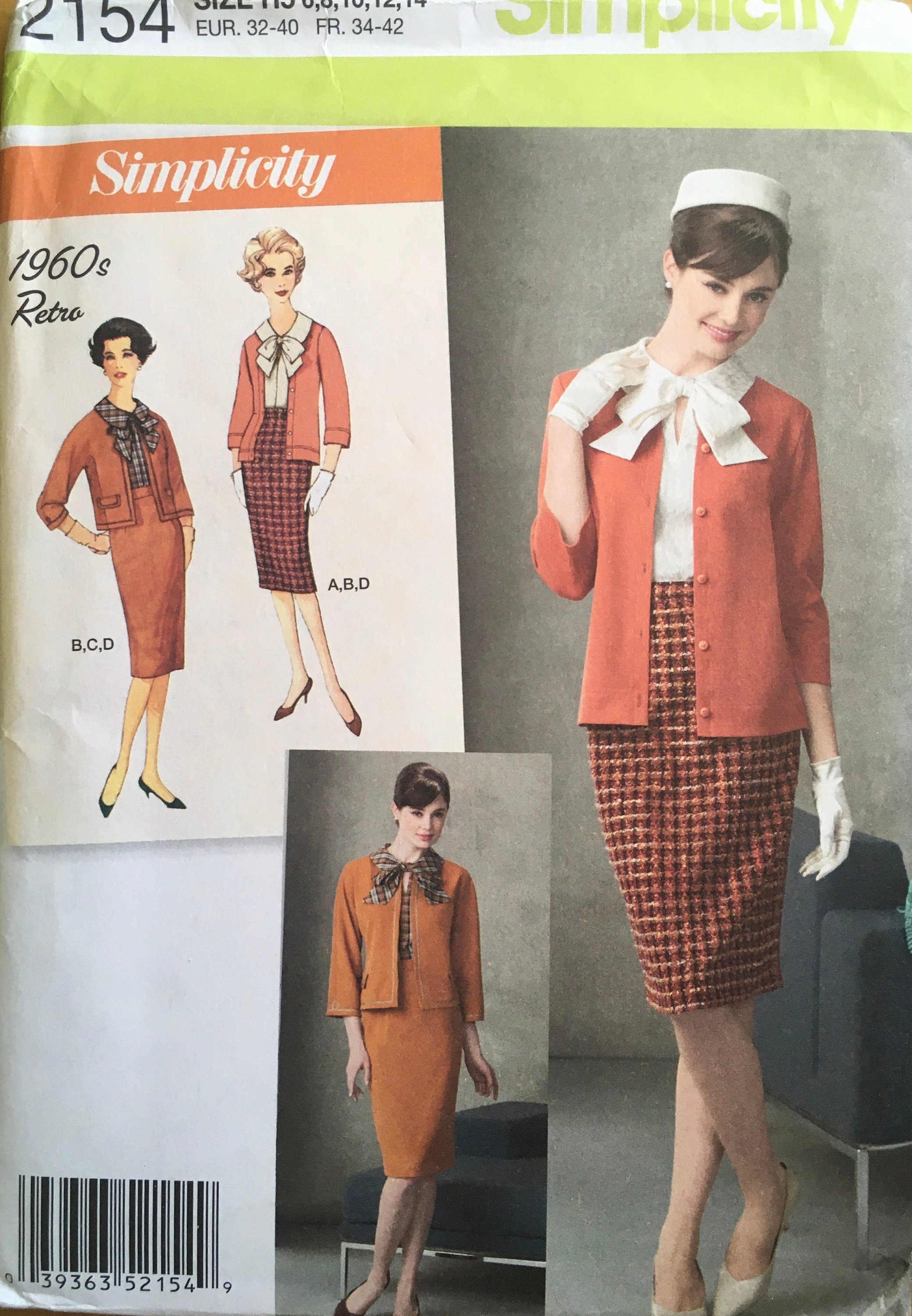 Simplicity 2154 Sewing Pattern UNCUT