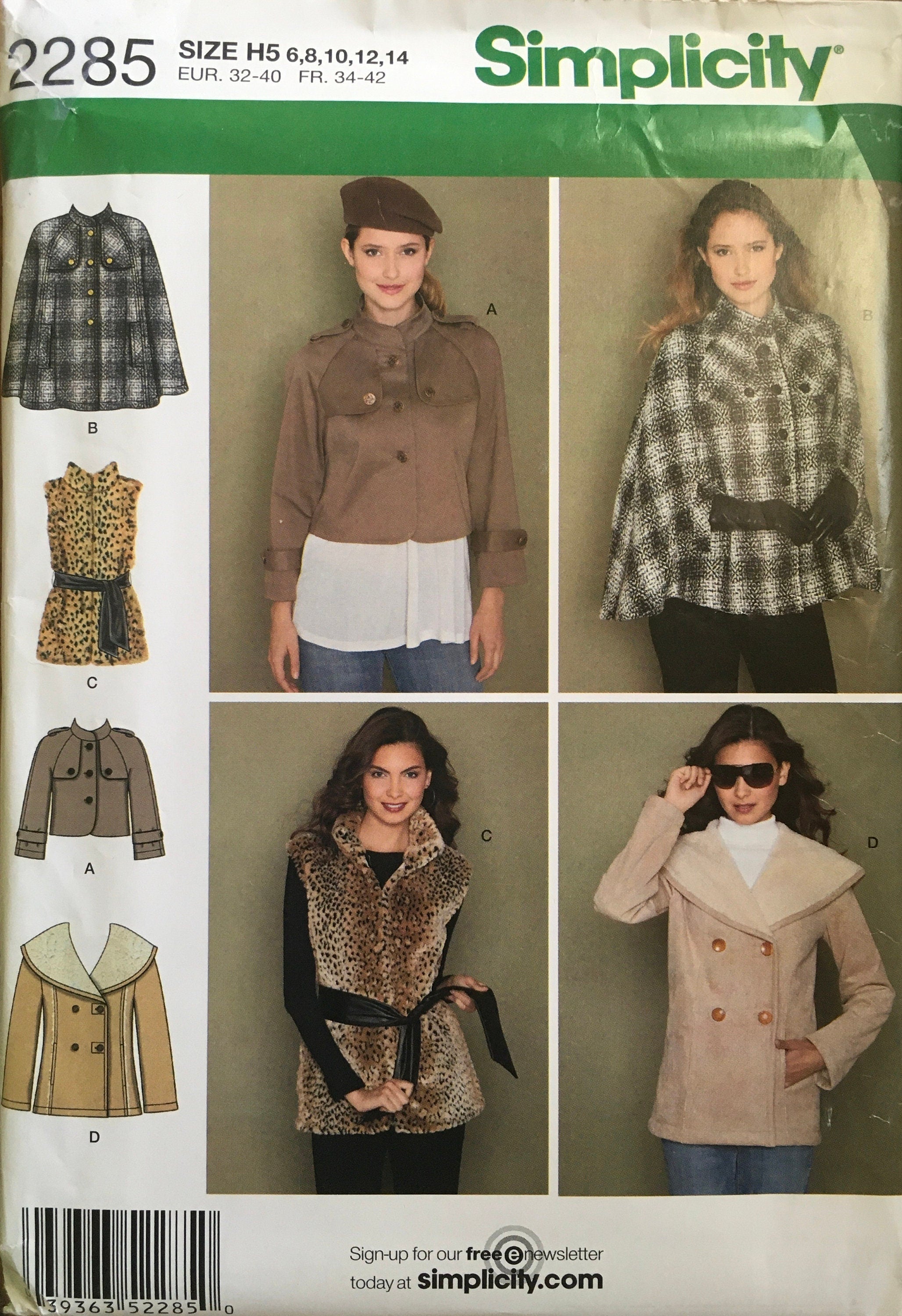 Simplicity 2285 Sewing Pattern UNCUT