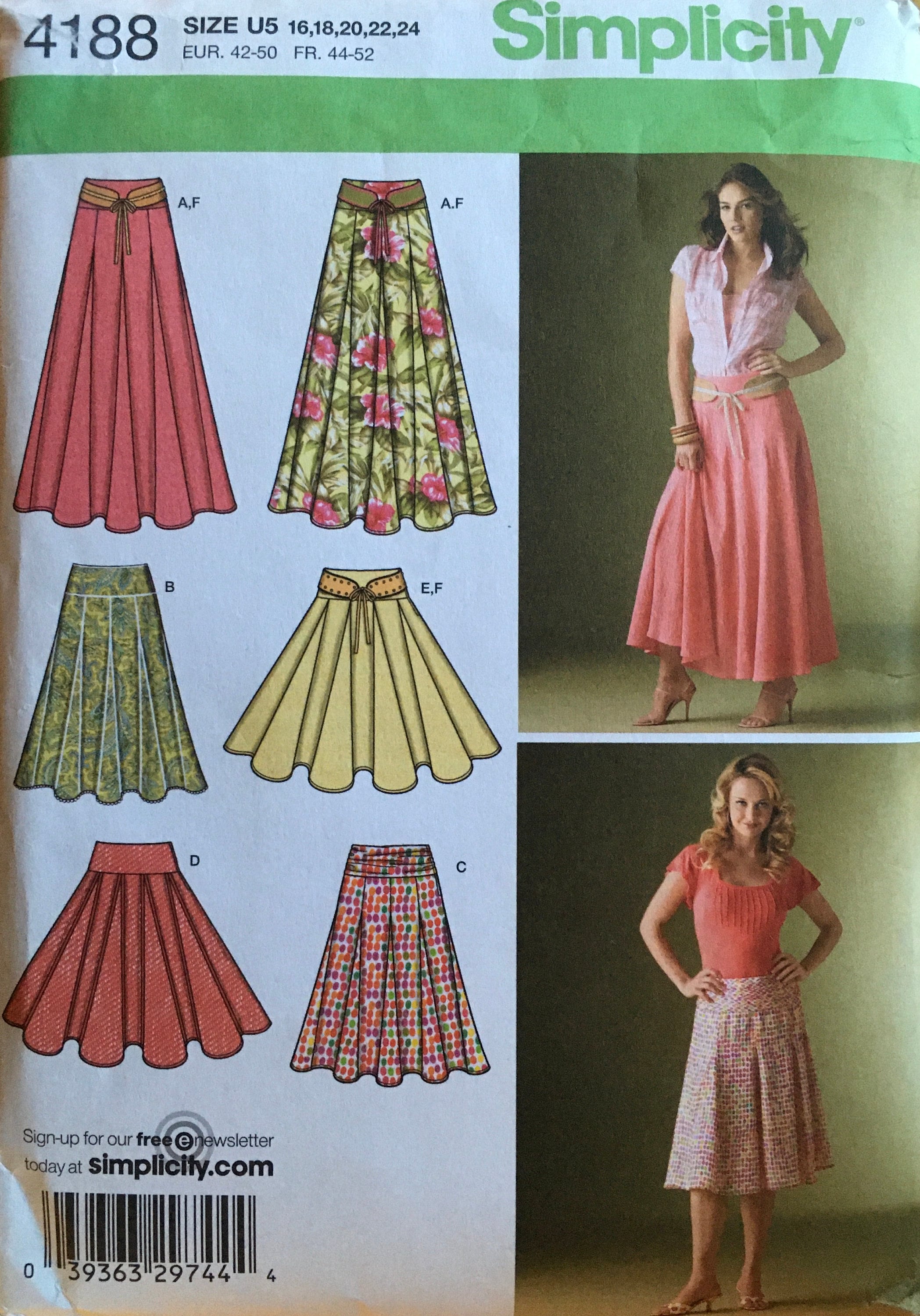 Simplicity 4188 Sewing Pattern (Vintage) CUT