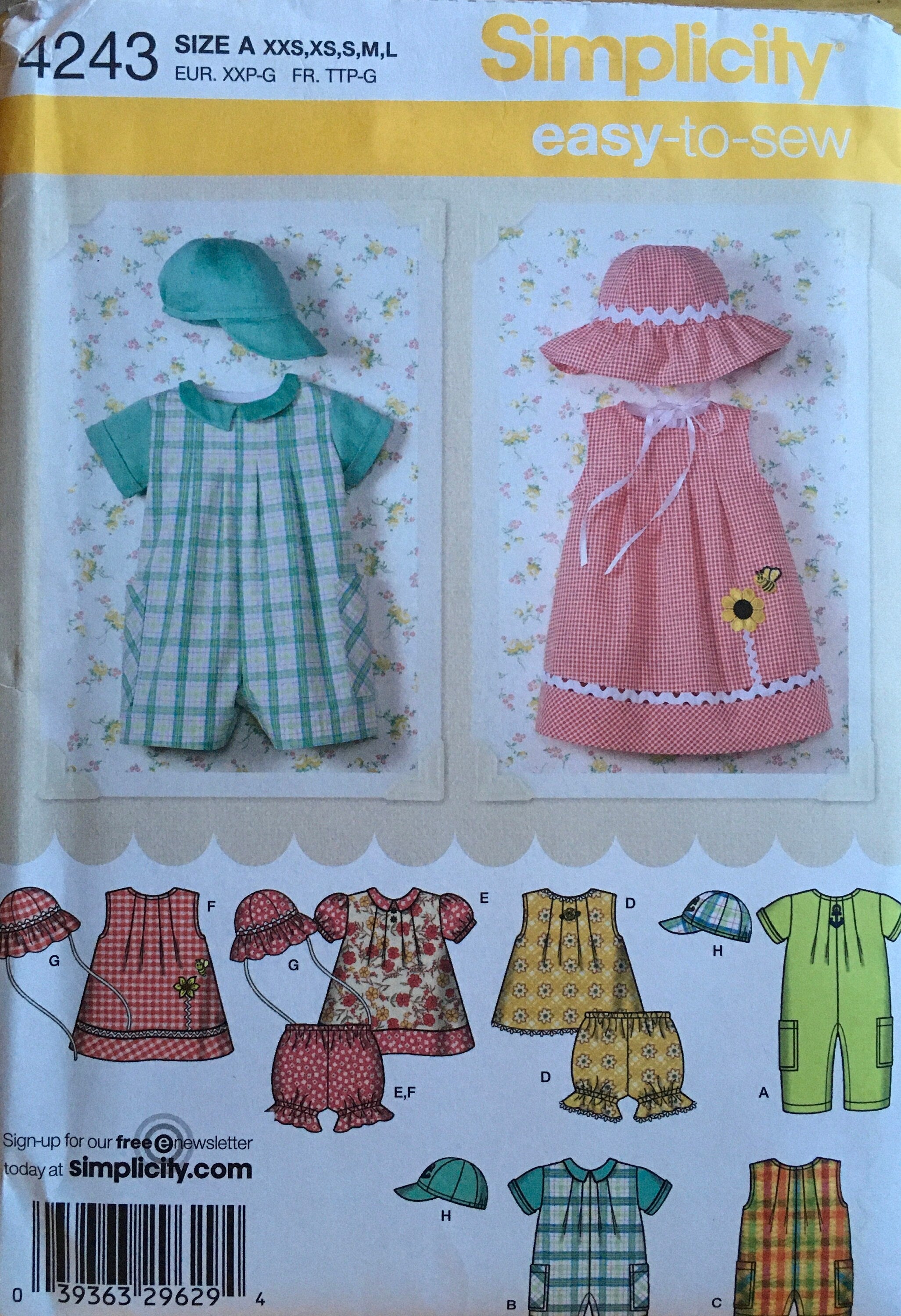 Simplicity 4243 Sewing Pattern (Vintage) UNCUT