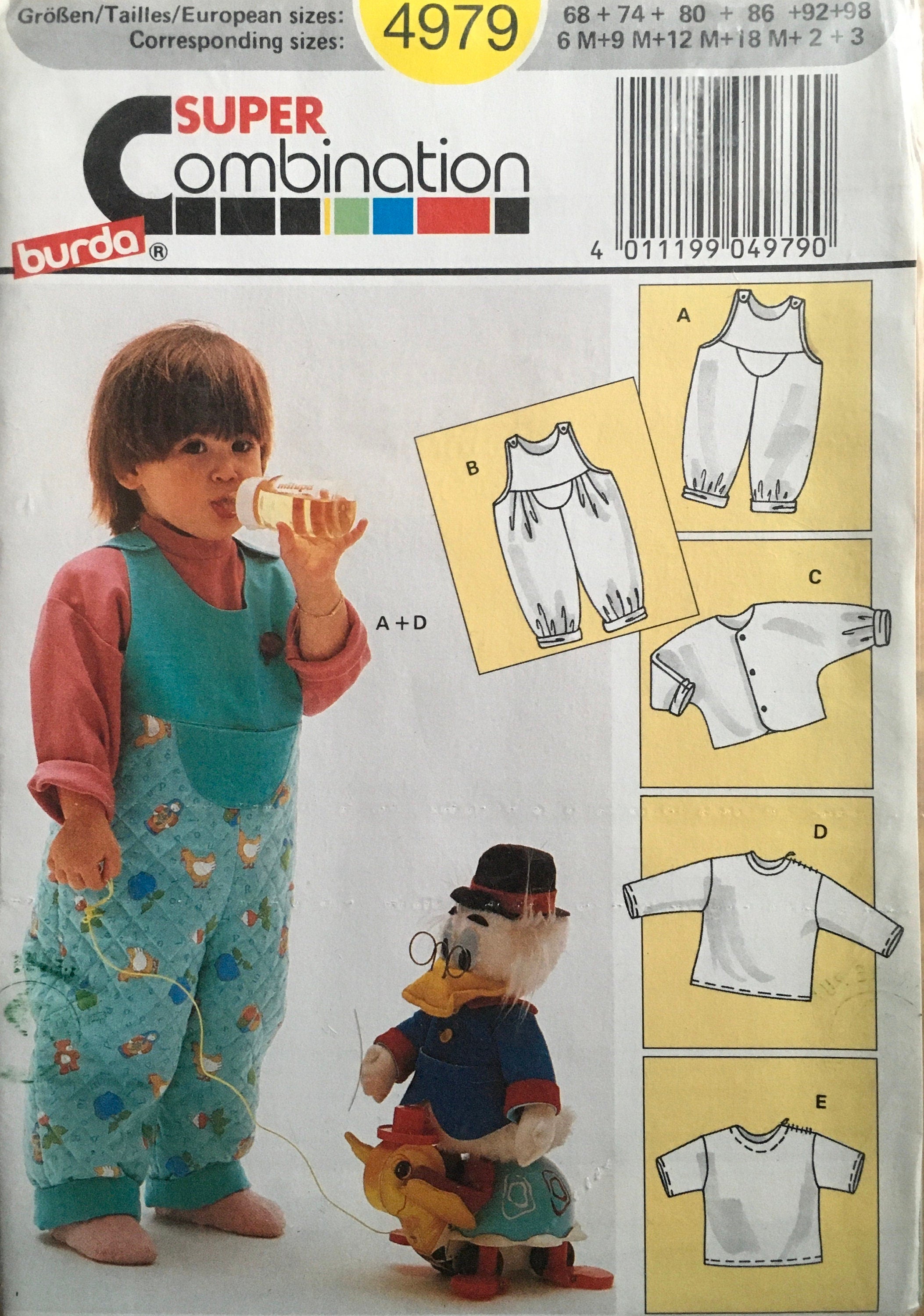Burda 4979 Sewing Pattern (Vintage) UNCUT