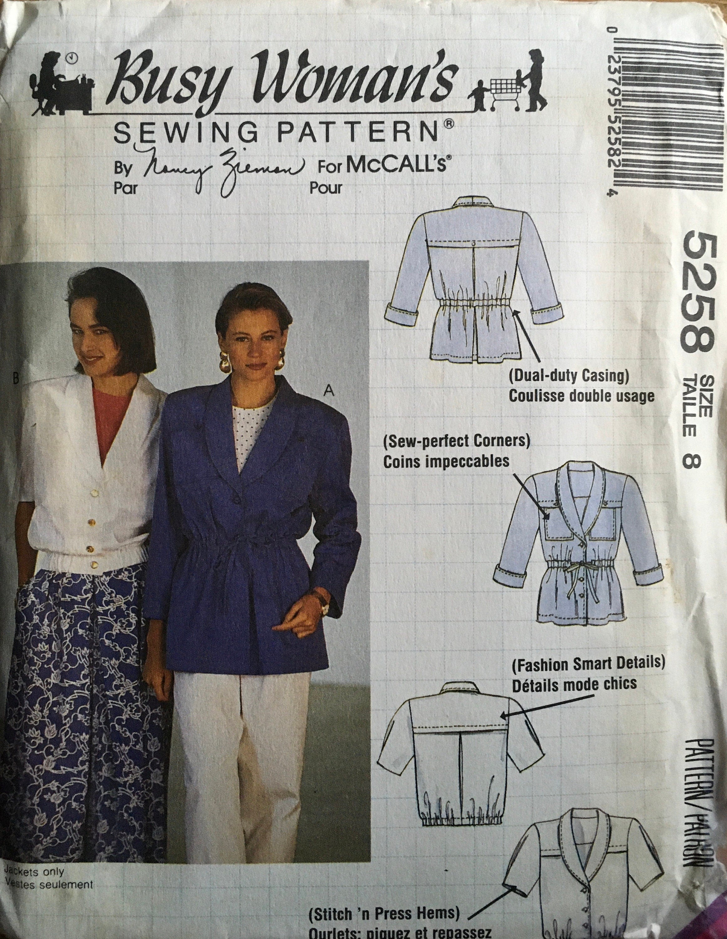 Busy Woman’s 5258 Sewing Pattern (Vintage) UNCUT
