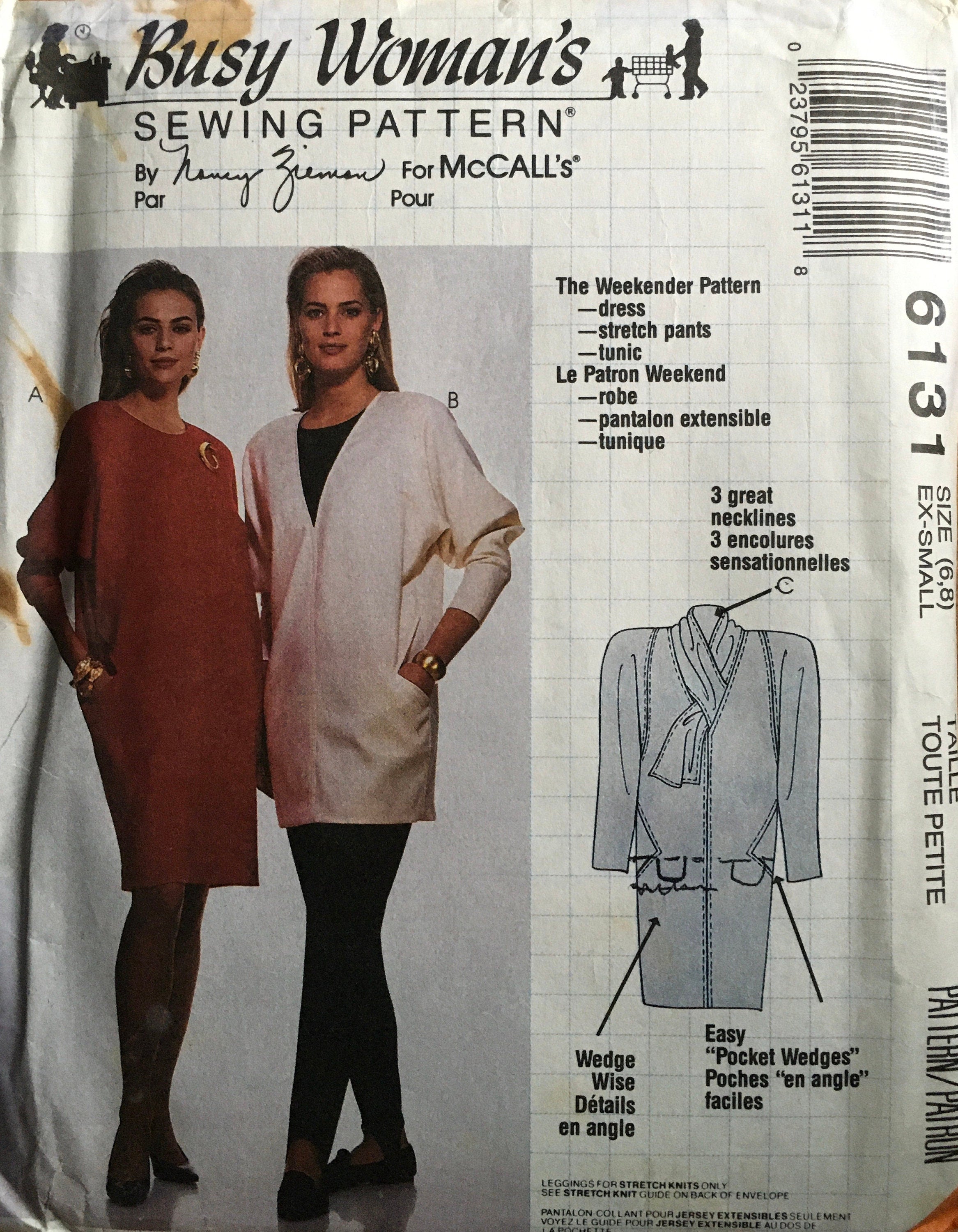 Busy Woman’s 6131 Sewing Pattern (Vintage) UNCUT