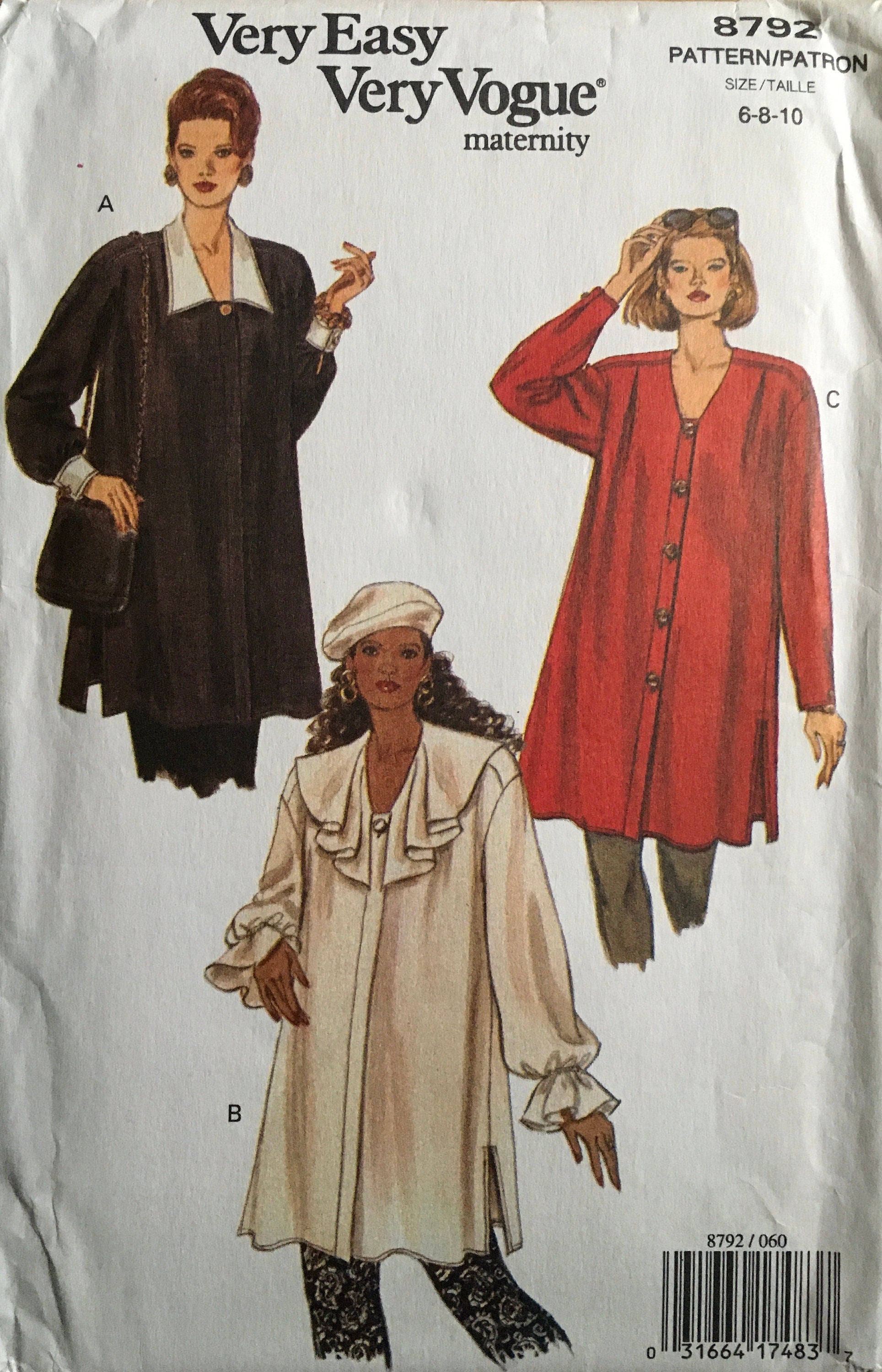 Vogue 8792 Sewing Pattern (Vintage) UNCUT