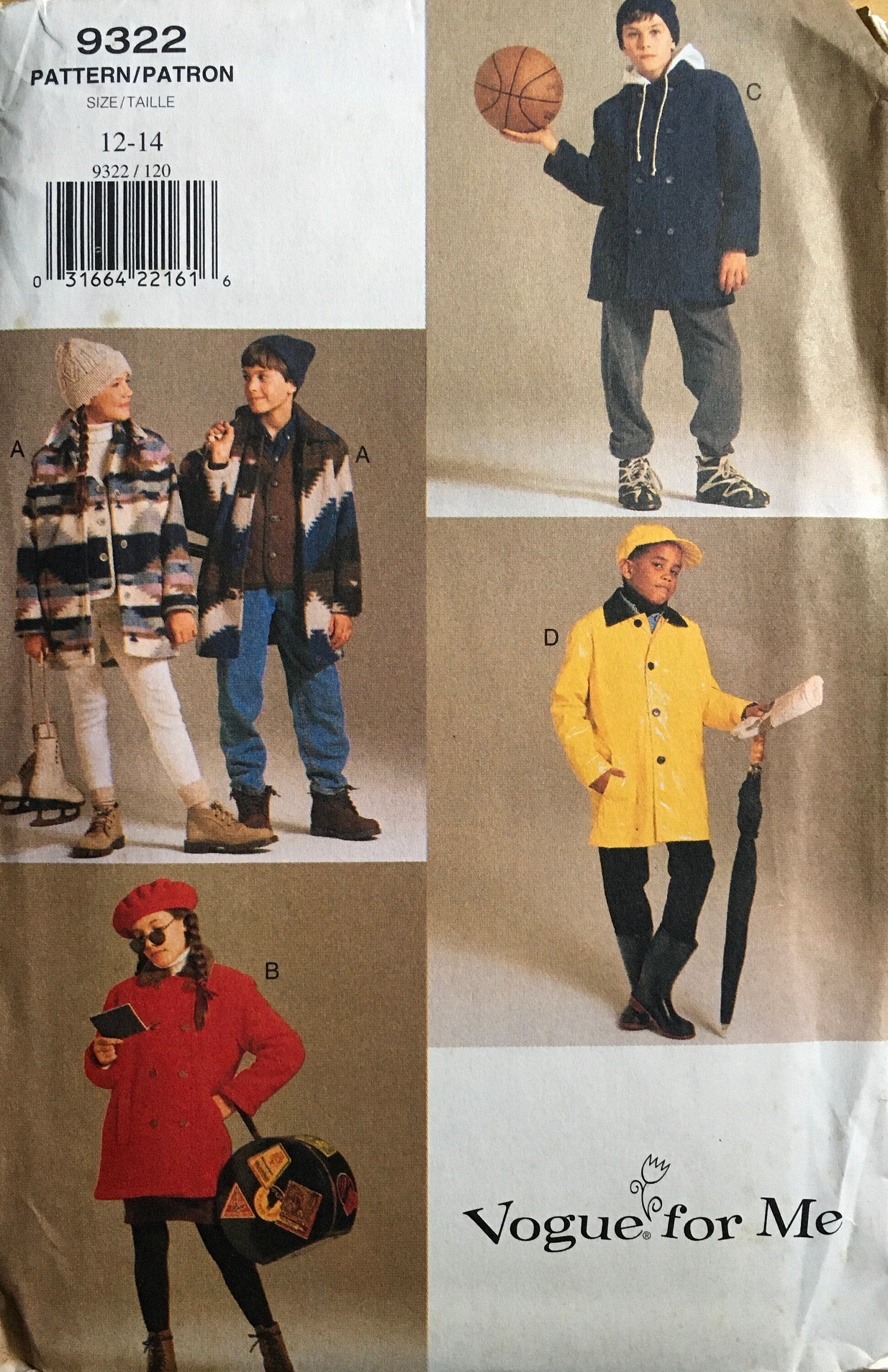 Vogue 9322 Sewing Pattern (Vintage) UNCUT