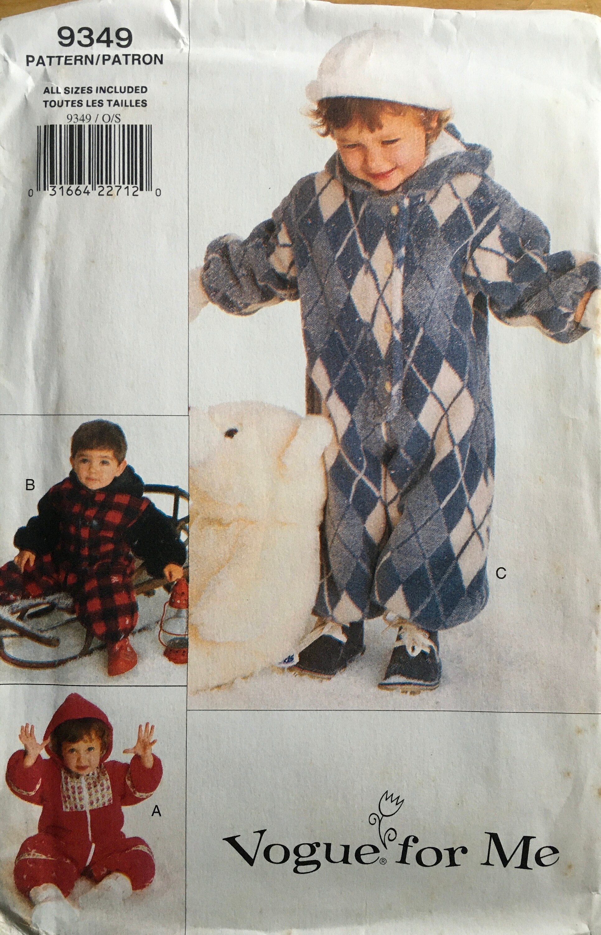 Vogue 9349 Sewing Pattern (Vintage) UNCUT
