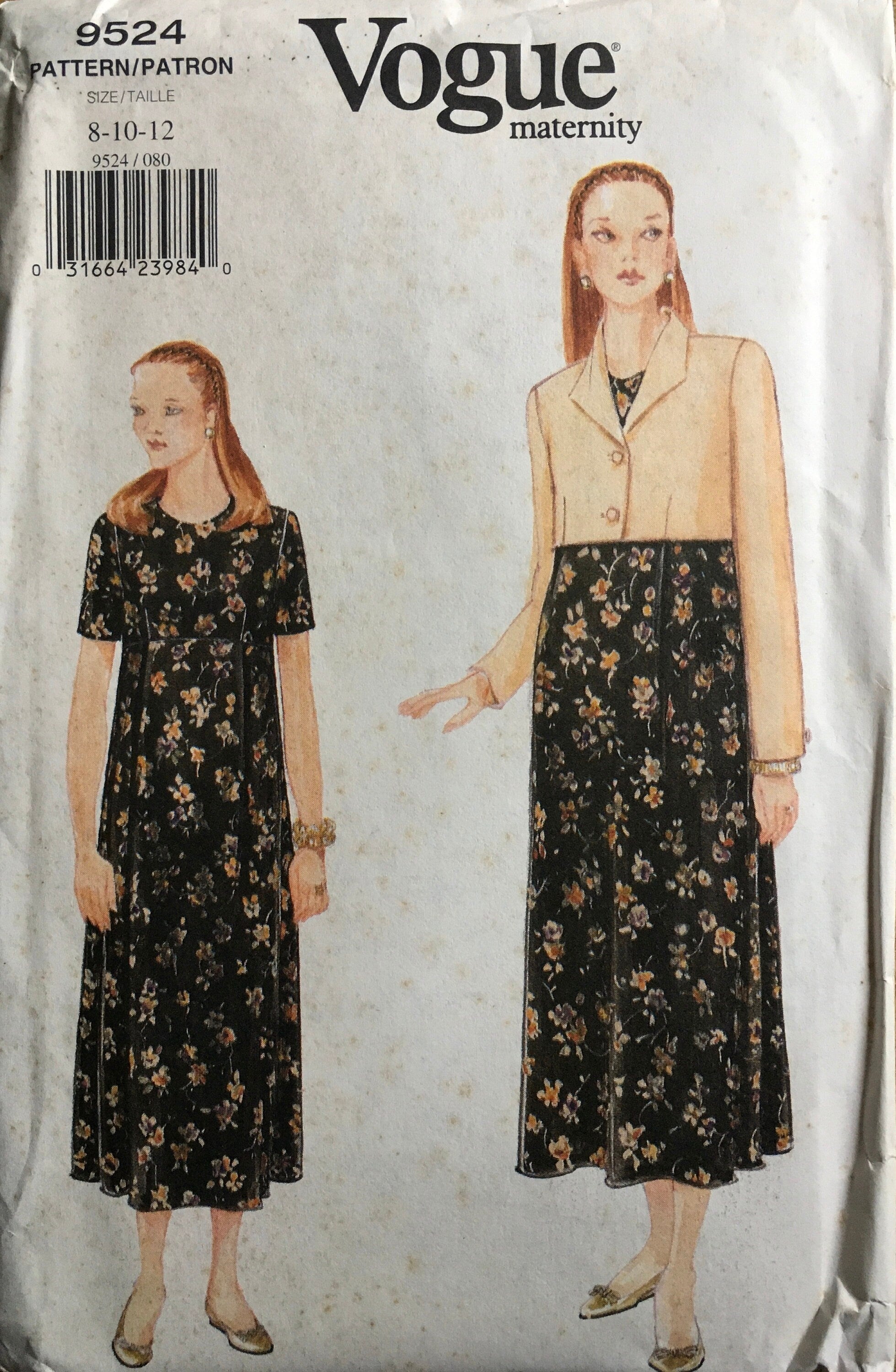 Vogue 9524 Sewing Pattern (Vintage) UNCUT