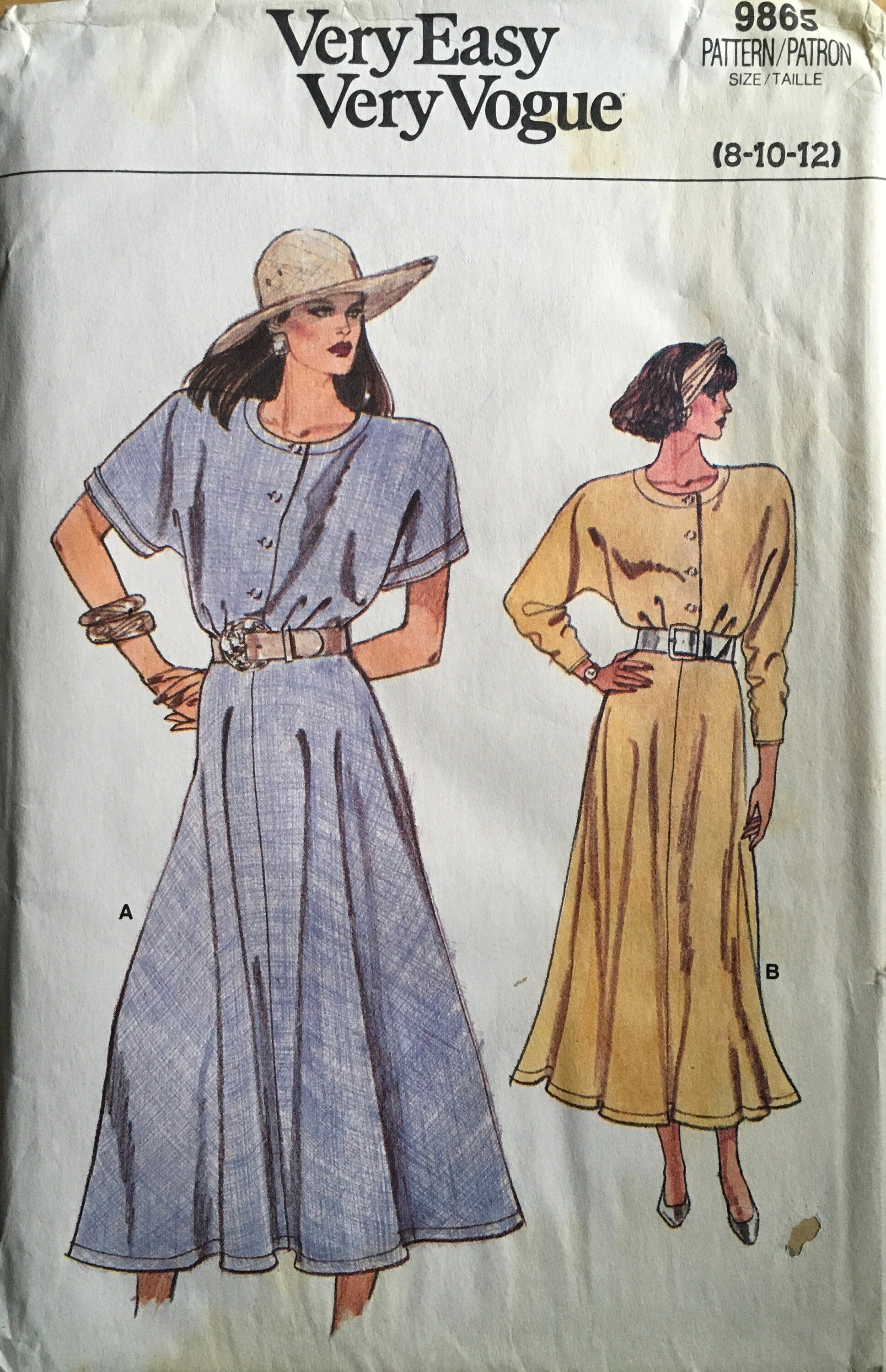 Vogue 9865 Sewing Pattern (Vintage) UNCUT