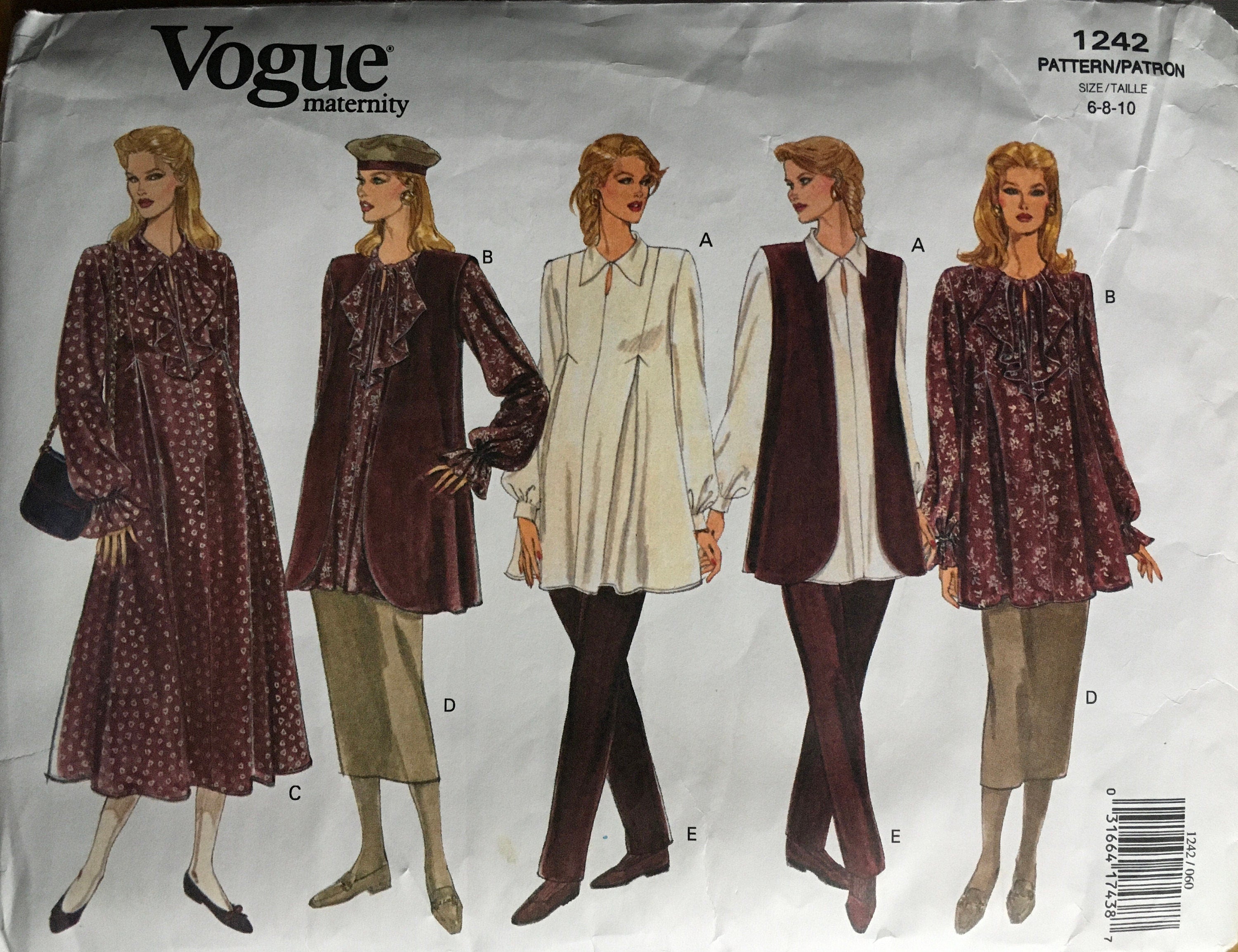 Vogue 1242 Sewing Pattern (Vintage) UNCUT