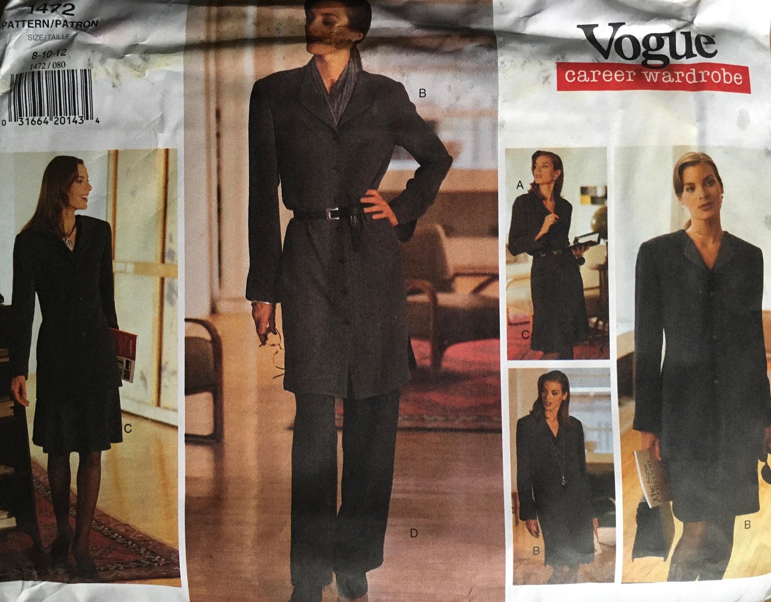 Vogue 1472 Sewing Pattern (Vintage) UNCUT