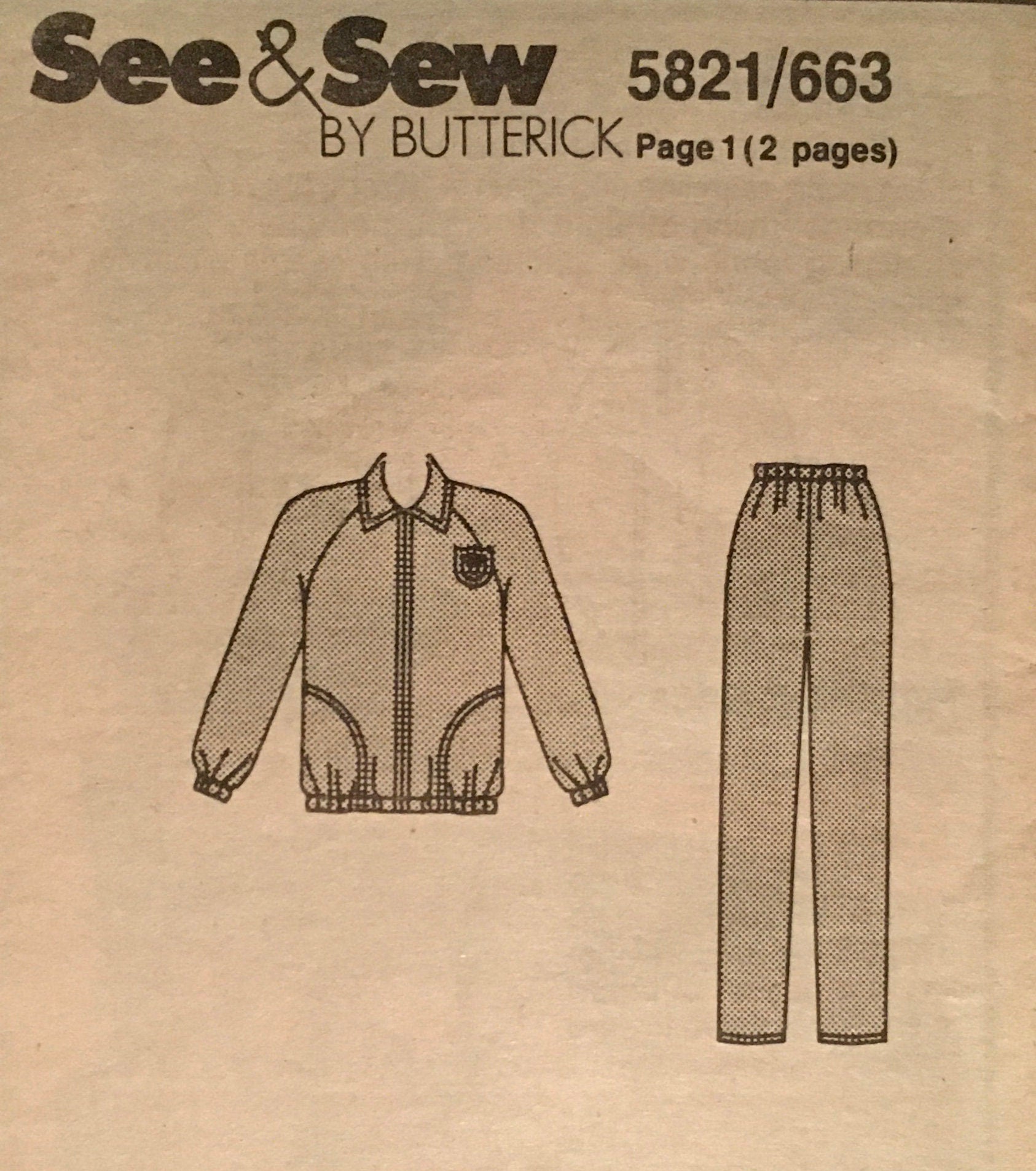 See & Sew 5821 Sewing Pattern (Vintage) UNCUT