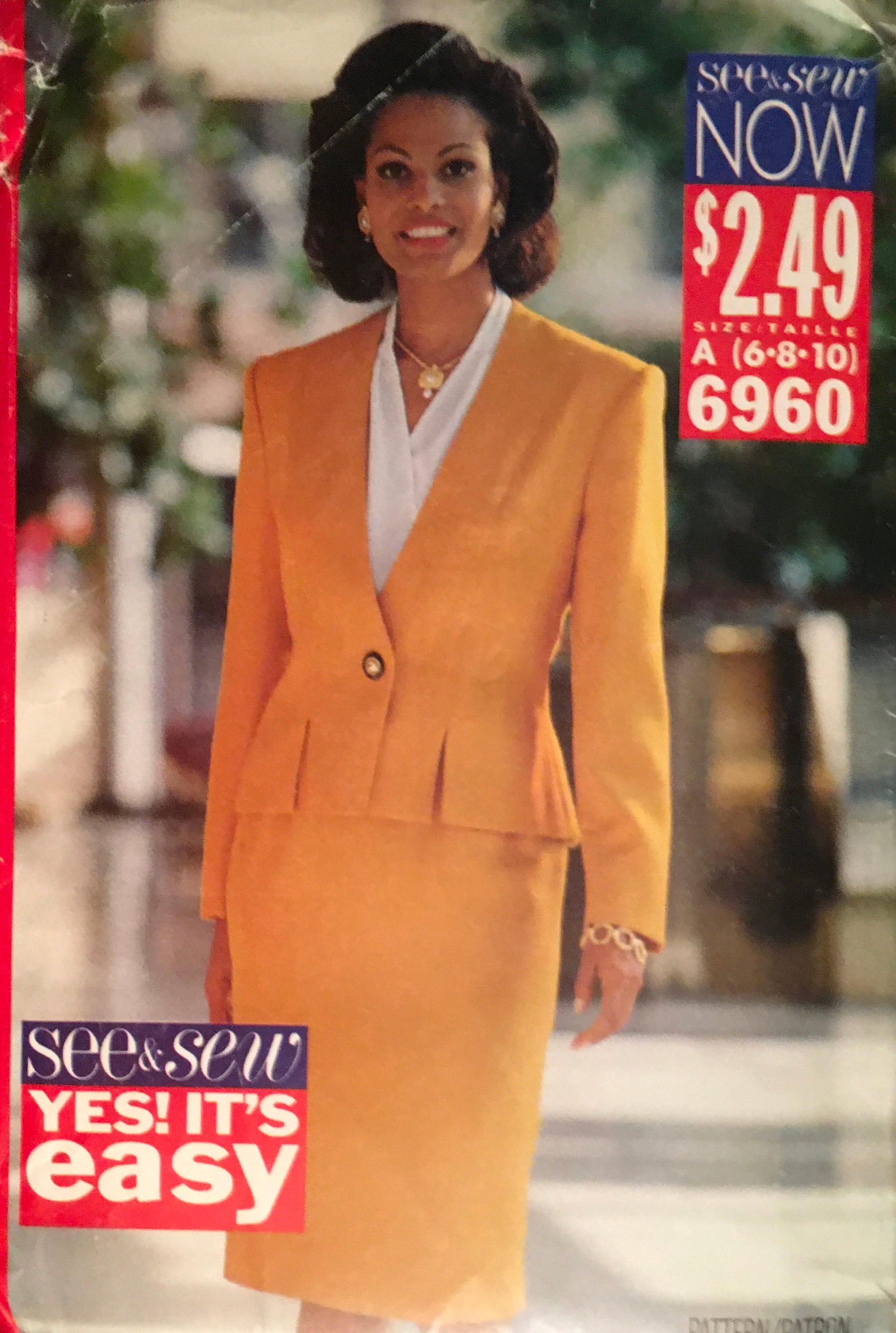 See & Sew 6960 Sewing Pattern (Vintage) UNCUT