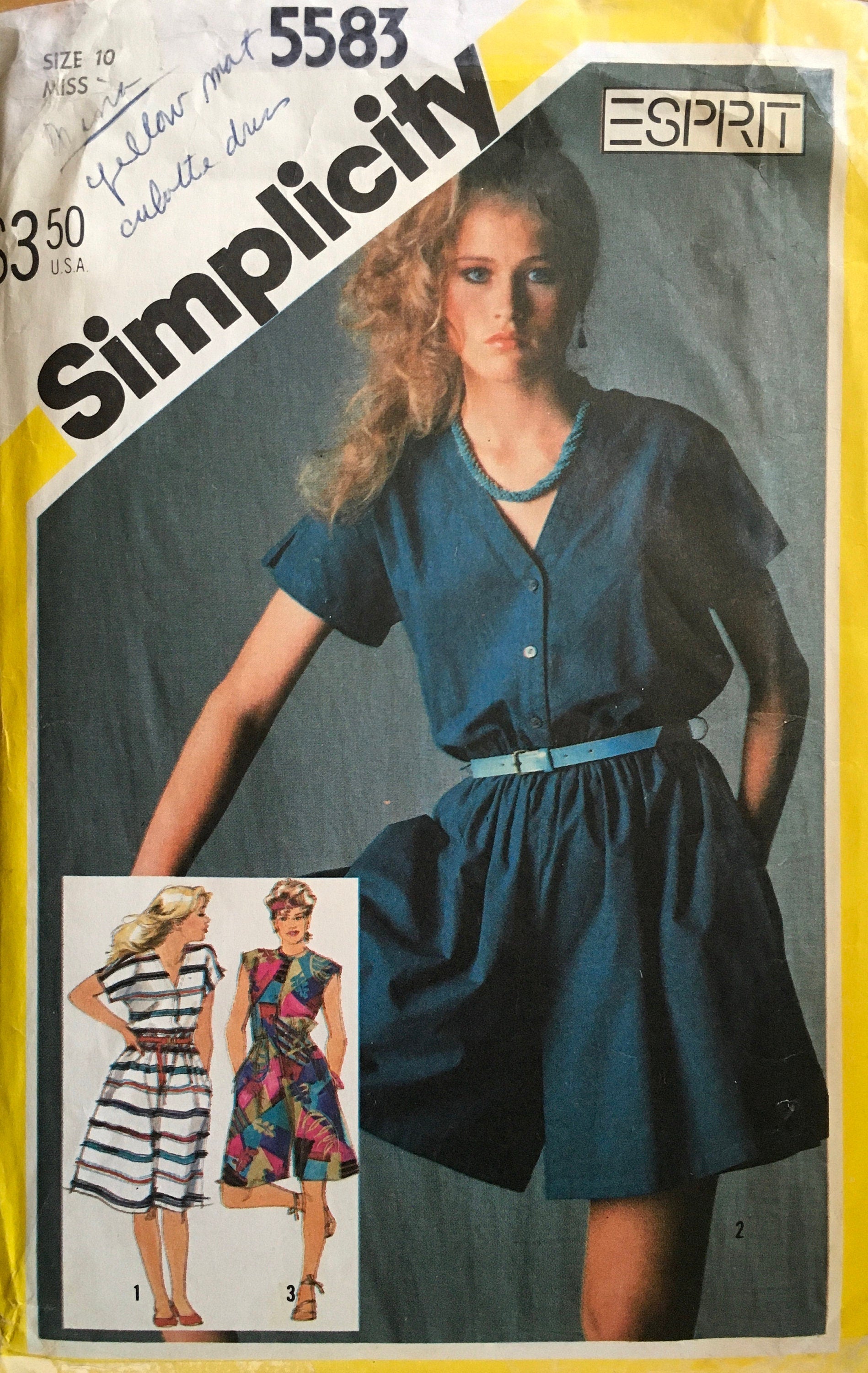 Simplicity 5583 Sewing Pattern (Vintage) CUT