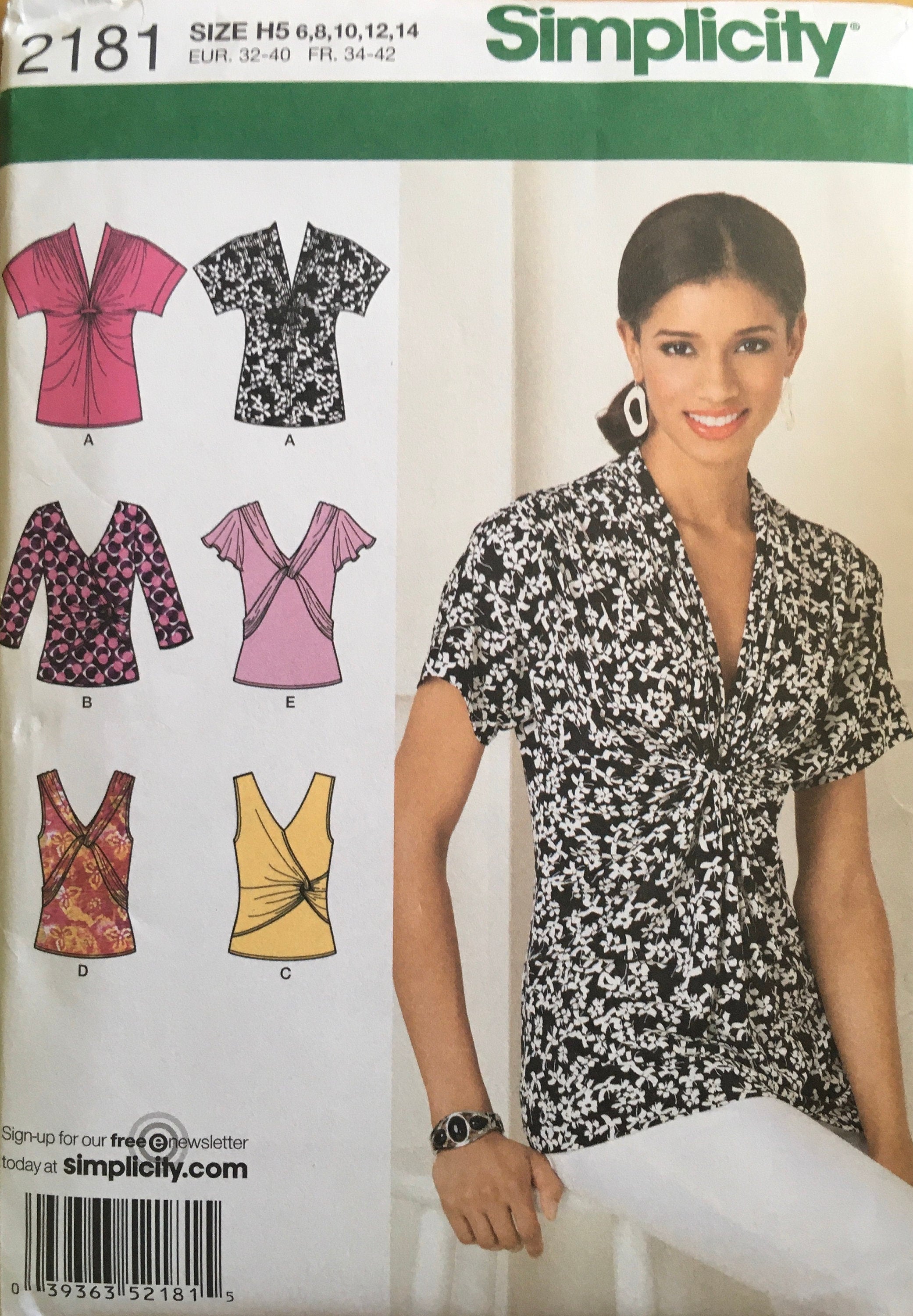 Simplicity 2181 Sewing Pattern UNCUT