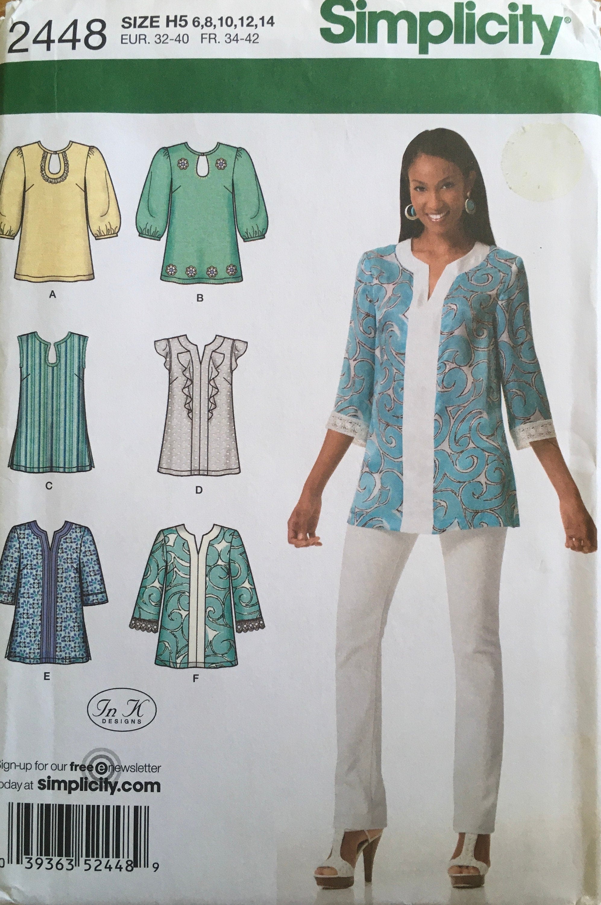 Simplicity 2448 Sewing Pattern UNCUT