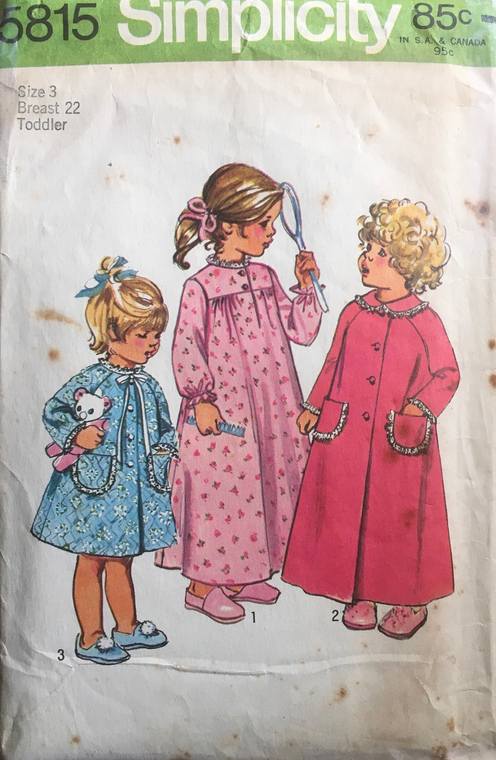 Simplicity 5815 Sewing Pattern (Vintage) CUT