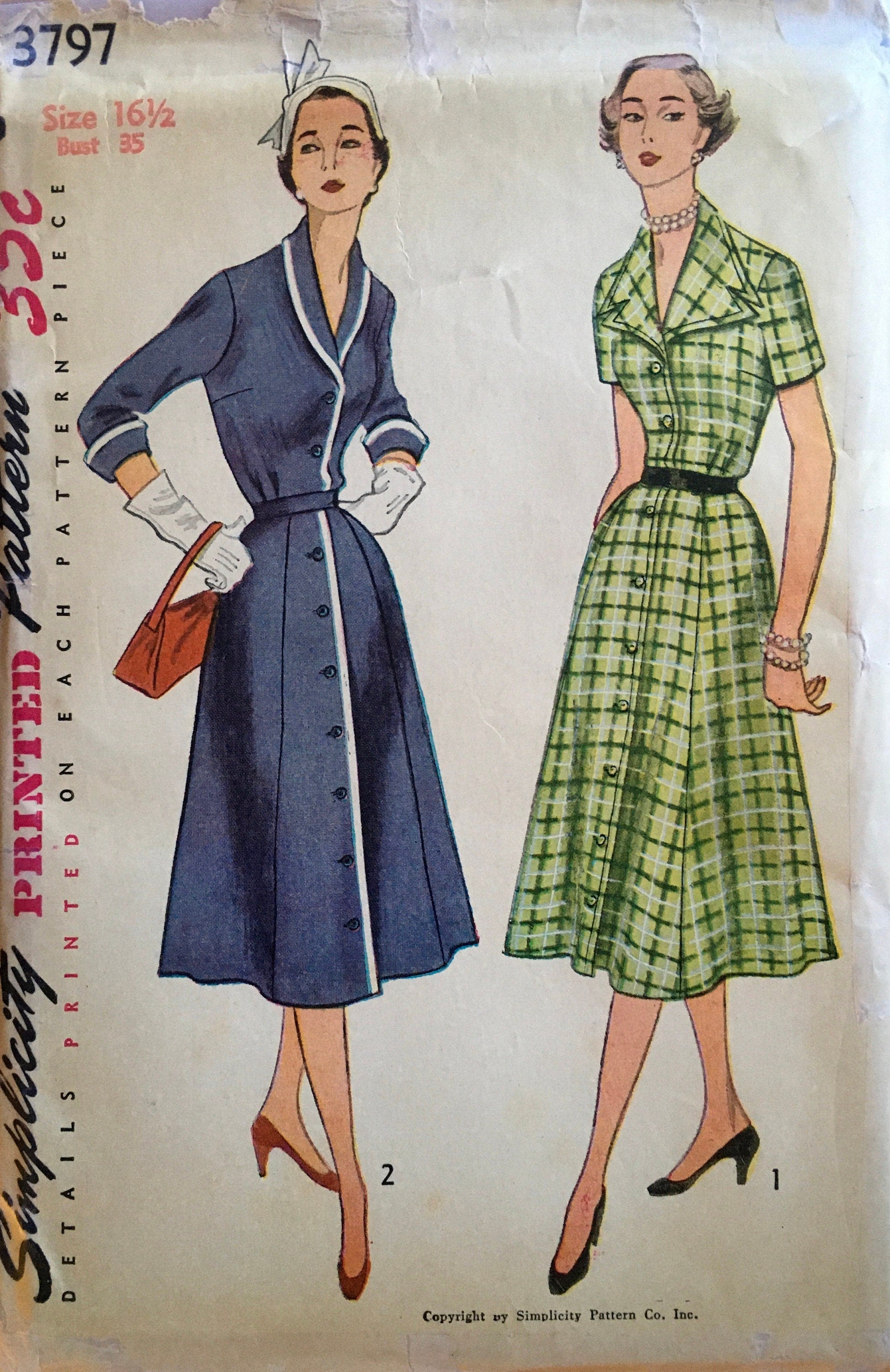 Simplicity 3797 Sewing Pattern (Vintage) UNCUT